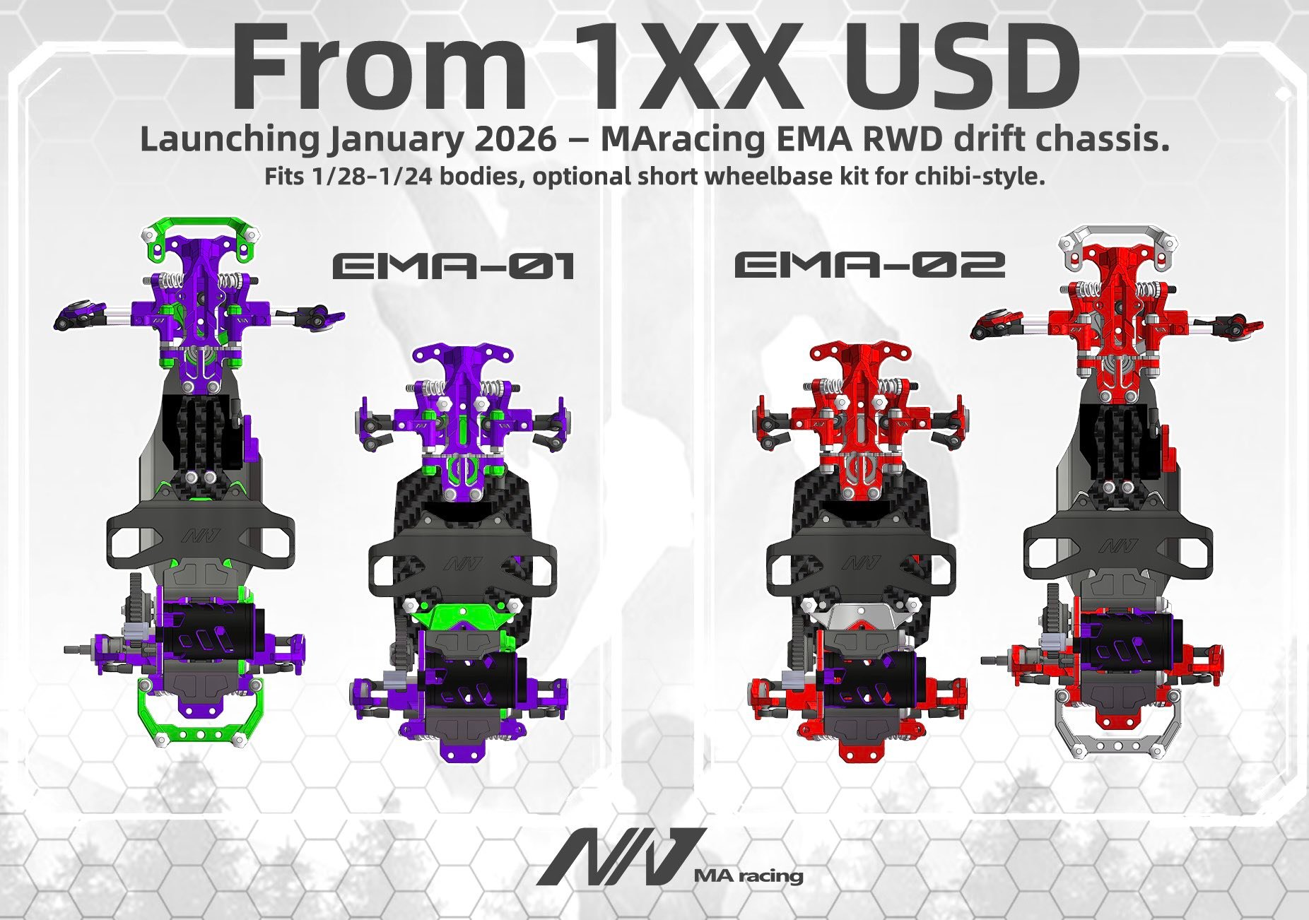 Ma Racing 1/24 1/32 RWD Drift Chassis Appreciation | Facebook