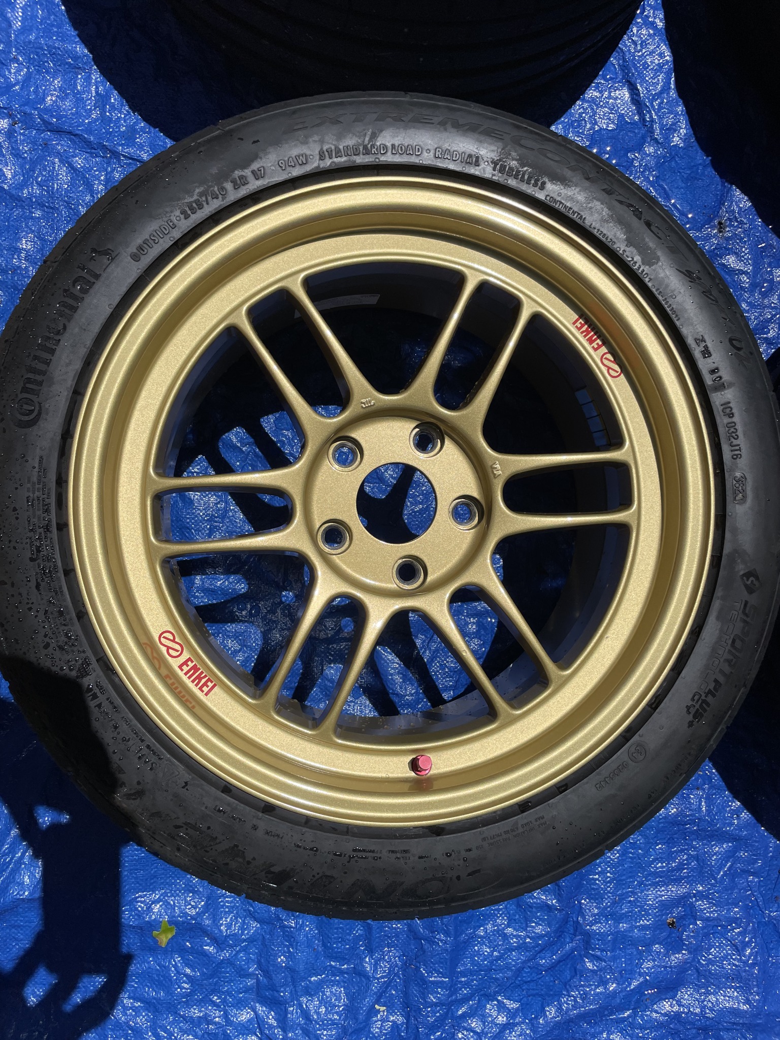 4 Black Racing Pro N1 wheels 17x7.5 with a +48 offset 4 New Toyo