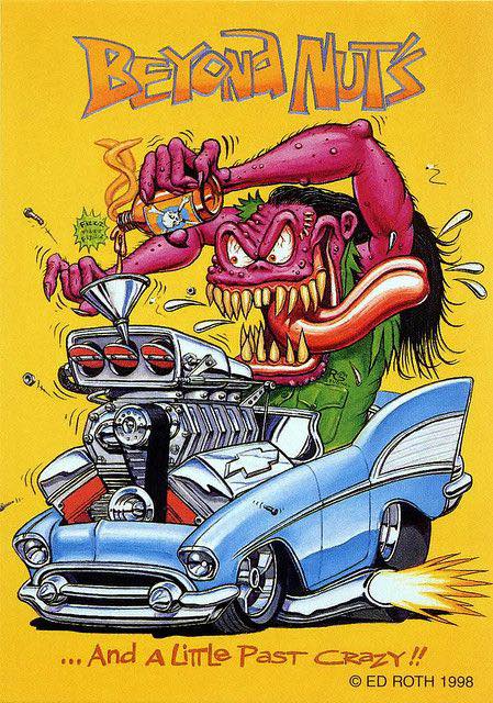 Ed 'Big Daddy' Roth, creator of Rat Fink and hot rod icon