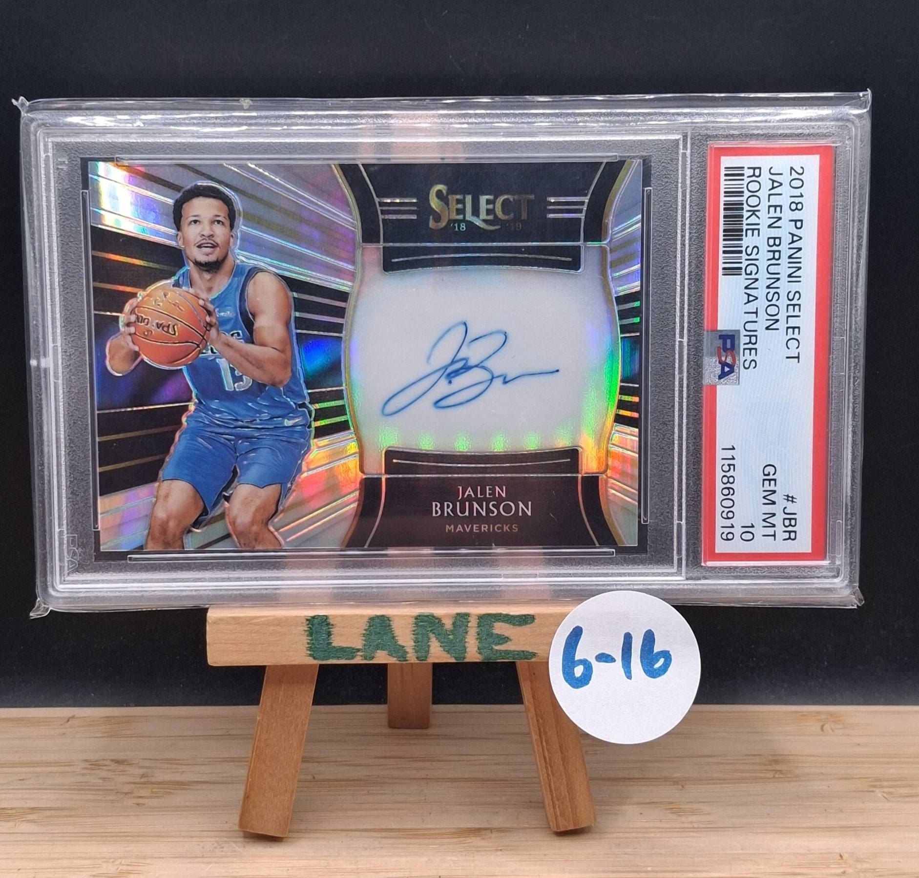 2018 Jalen Brunson Select Auto /199 PSA10 ✅️ 2k obo Pp/vm