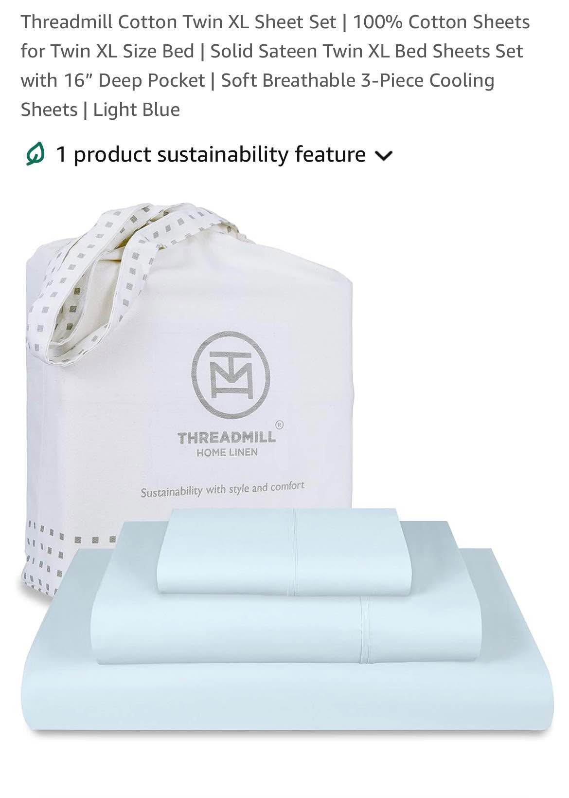 AURAA Smart 1800 Thread Count 4-Piece Sheet Set - King Size, 16" Deep Pocket, Moonstone, Hotel Quality Sateen
