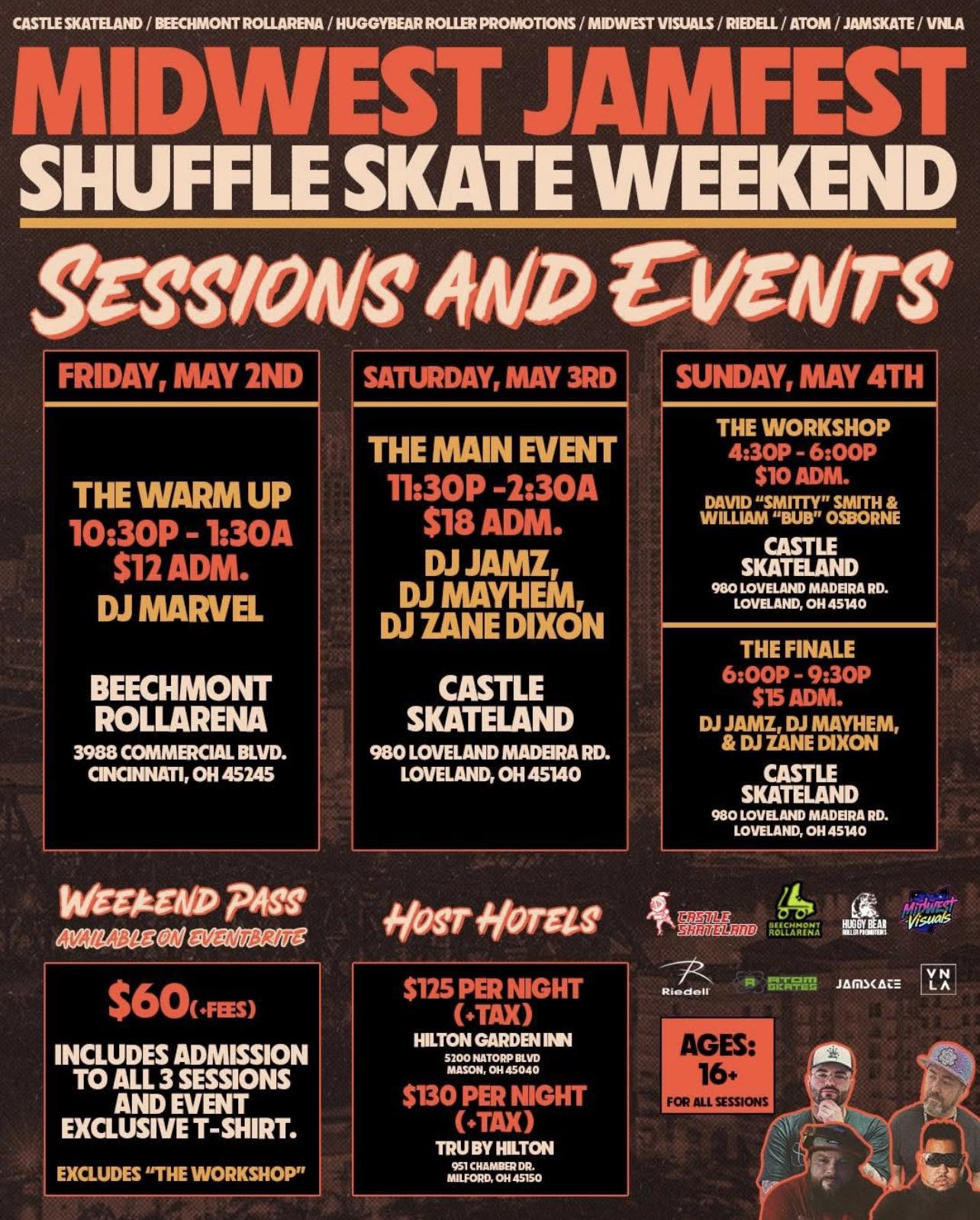 Midwest Jamfest Shuffle Skate Weekend in Cincinnati, Ohio