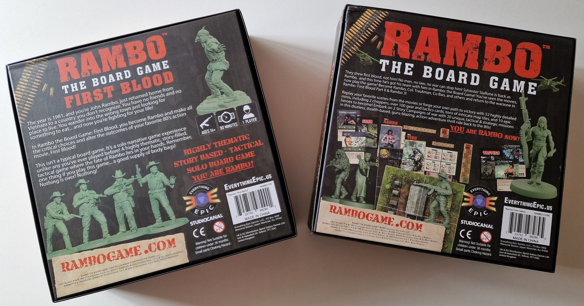 Rambo board game trilogy collection