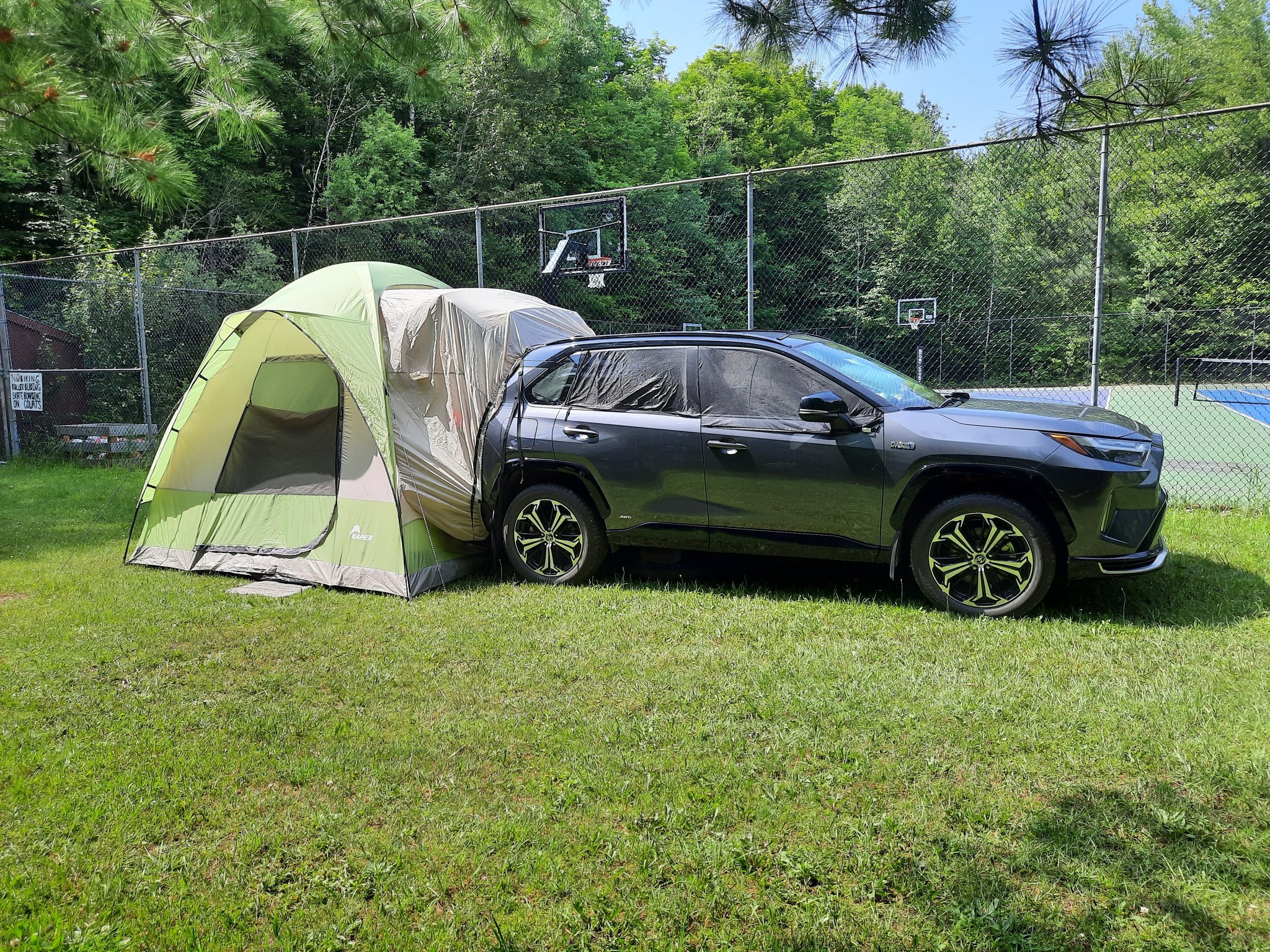 6 8 man tent Cape 8.3 6-Person Square Pop-Up Camping TENTE EN PIE, Huesca 2nd Gen Performance W x 83 in Size:18 ft x 36 ft (Tarp Size 22' x 4'/ 4ft Overlap)