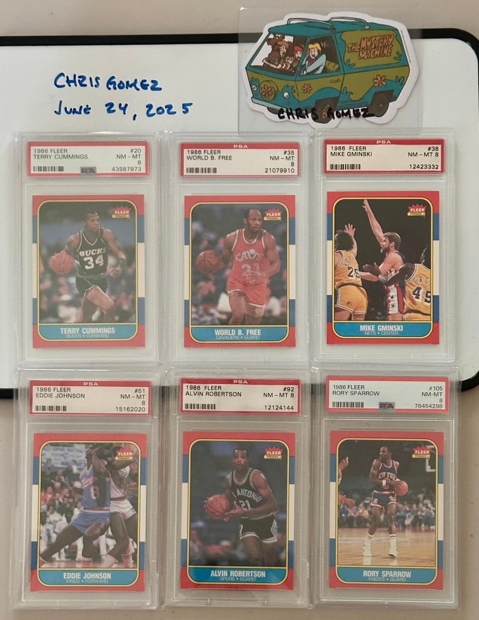 Looking for specific PSA 8 basketball cards