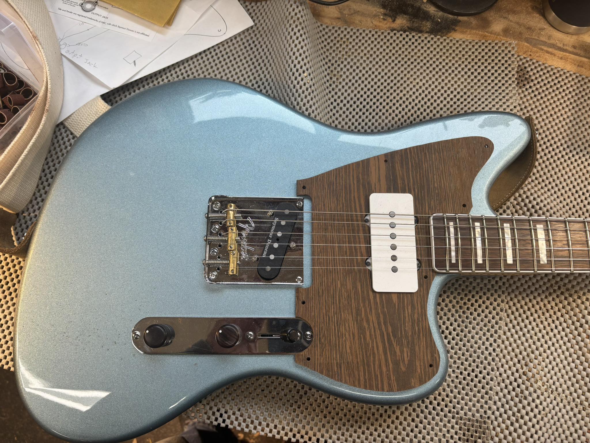 Customized Squier Jazzmaster with Seymour Duncan pickup