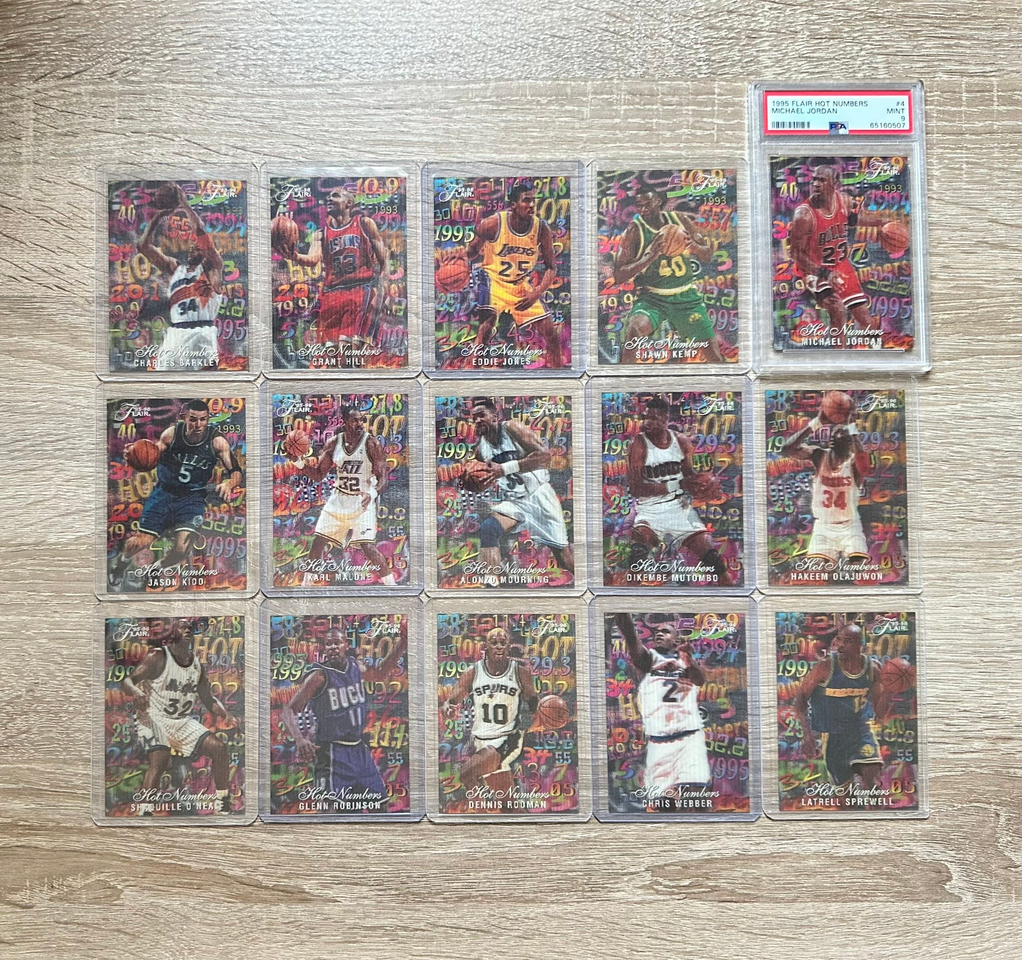 1995-96 Flair Hot Numbers card set review