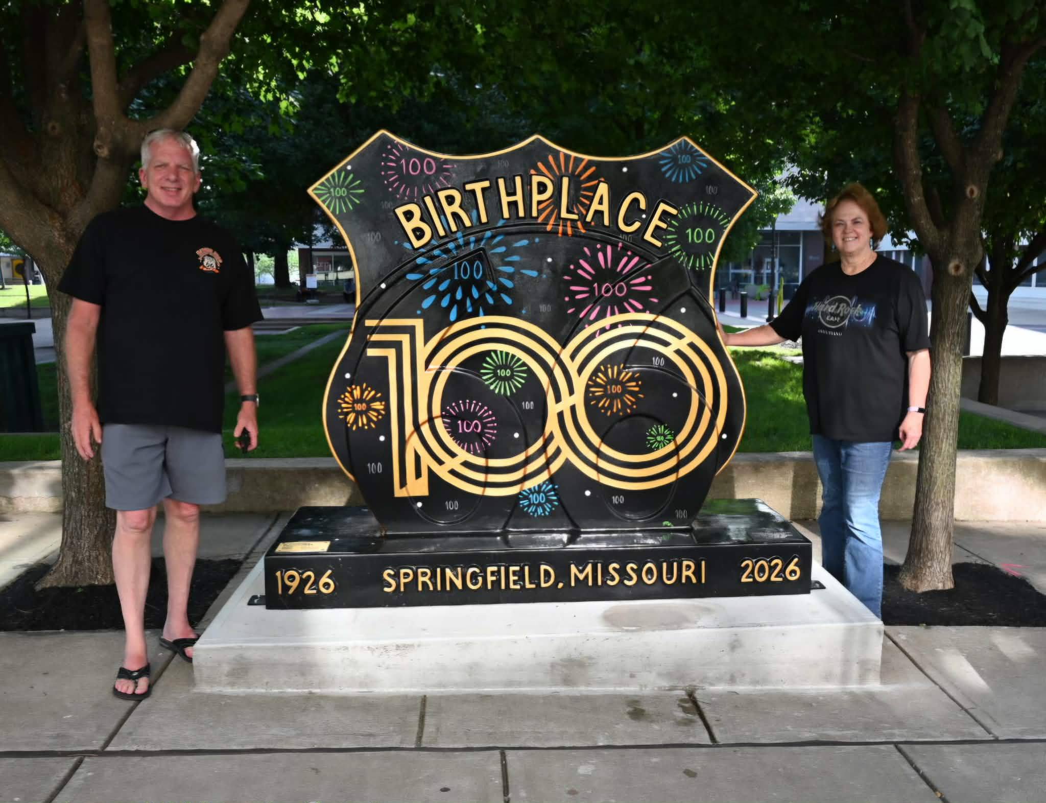 Route 66 sculpture series in Springfield, MO