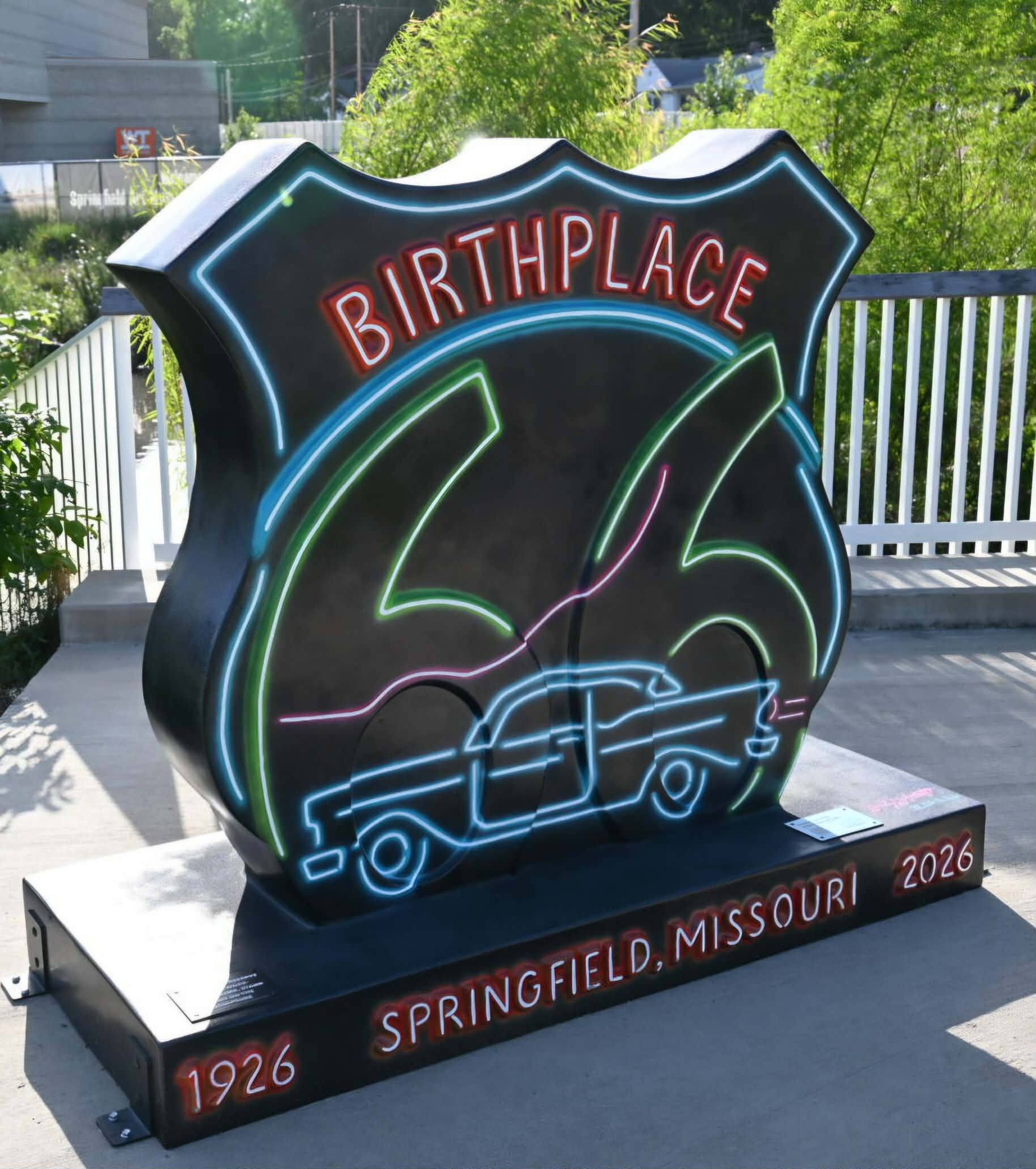Route 66 sculpture series in Springfield, MO