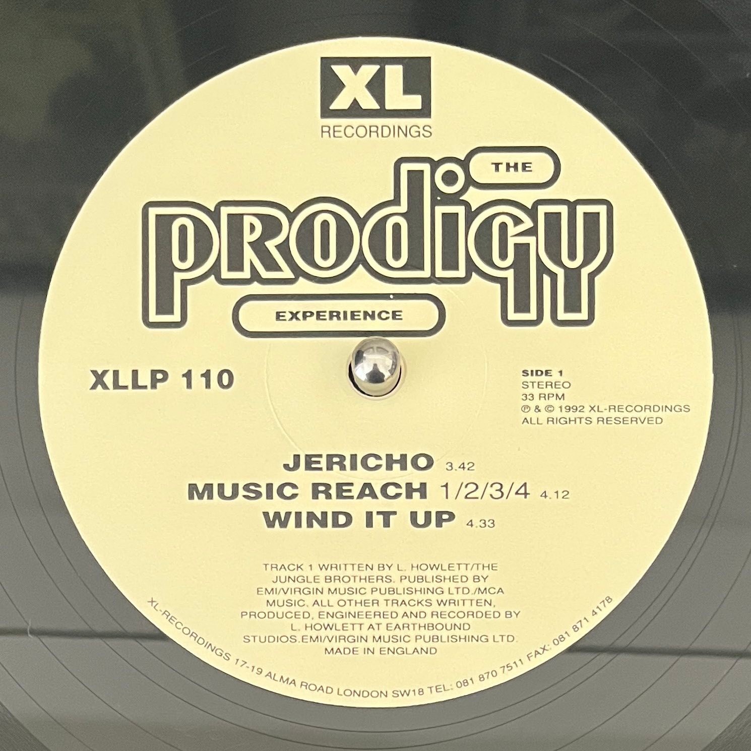 THE PRODIGY Experience. Reissue of the classic 1992 debut album.