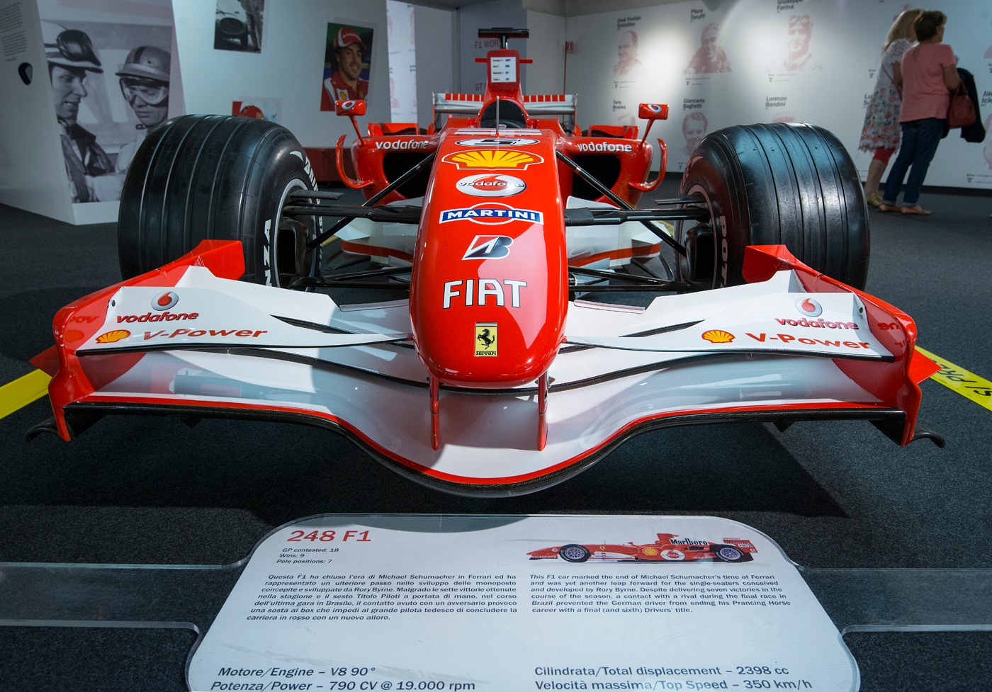 Michael Schumacher's 2006 Ferrari 248 F1 car