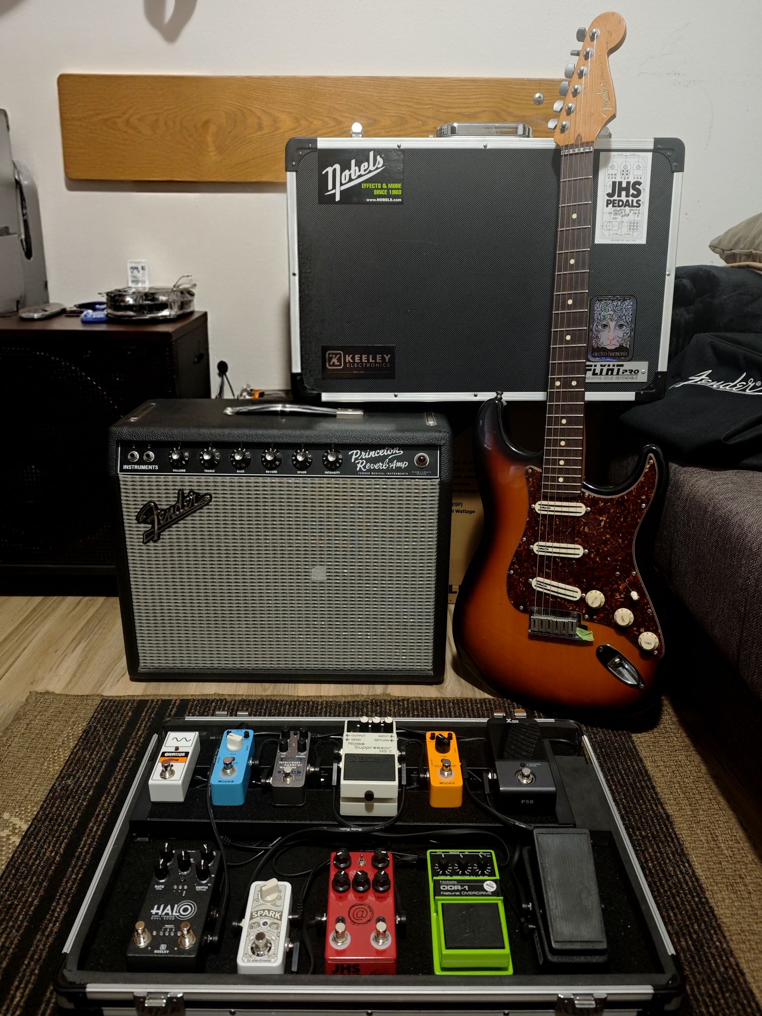 1997 Fender Strat Plus Deluxe with DiMarzio Chopper and Princeton