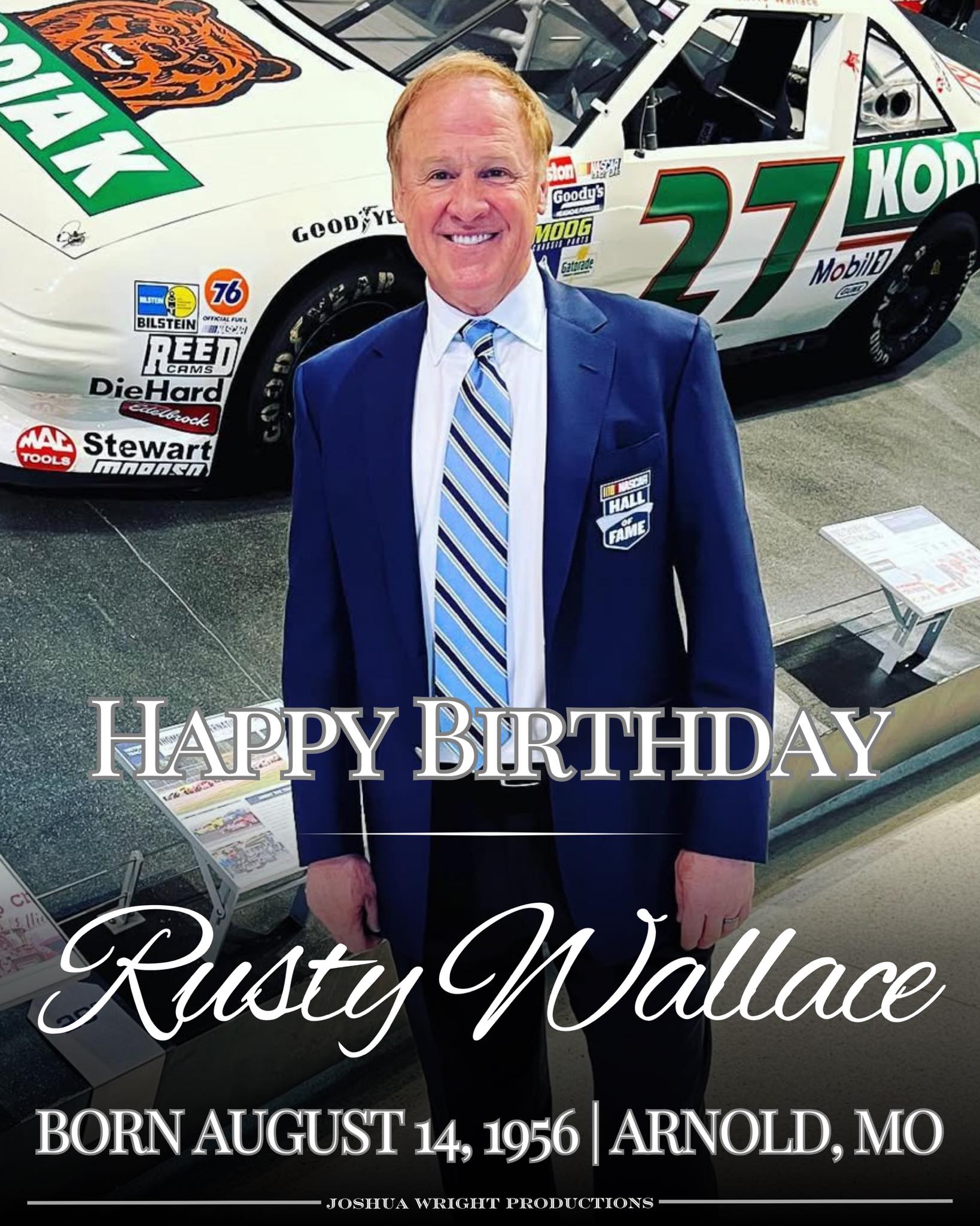 Joshua - 🎉 Happy Birthday Rusty Wallace — NASCAR Hall of Famer and one ...