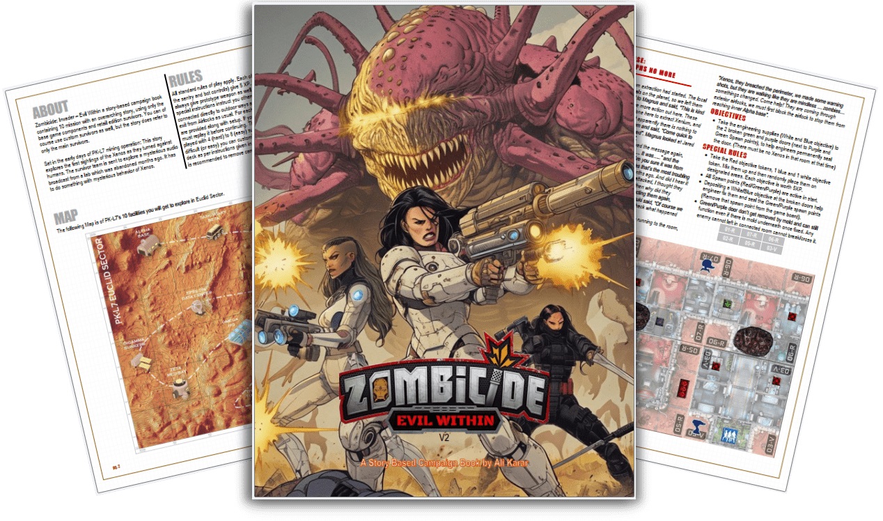 Zombicide Invader - I.R.I.S. Pistola Sentinella Abominio (Edizione Kickstarter) Usato Ma Come Nuovo