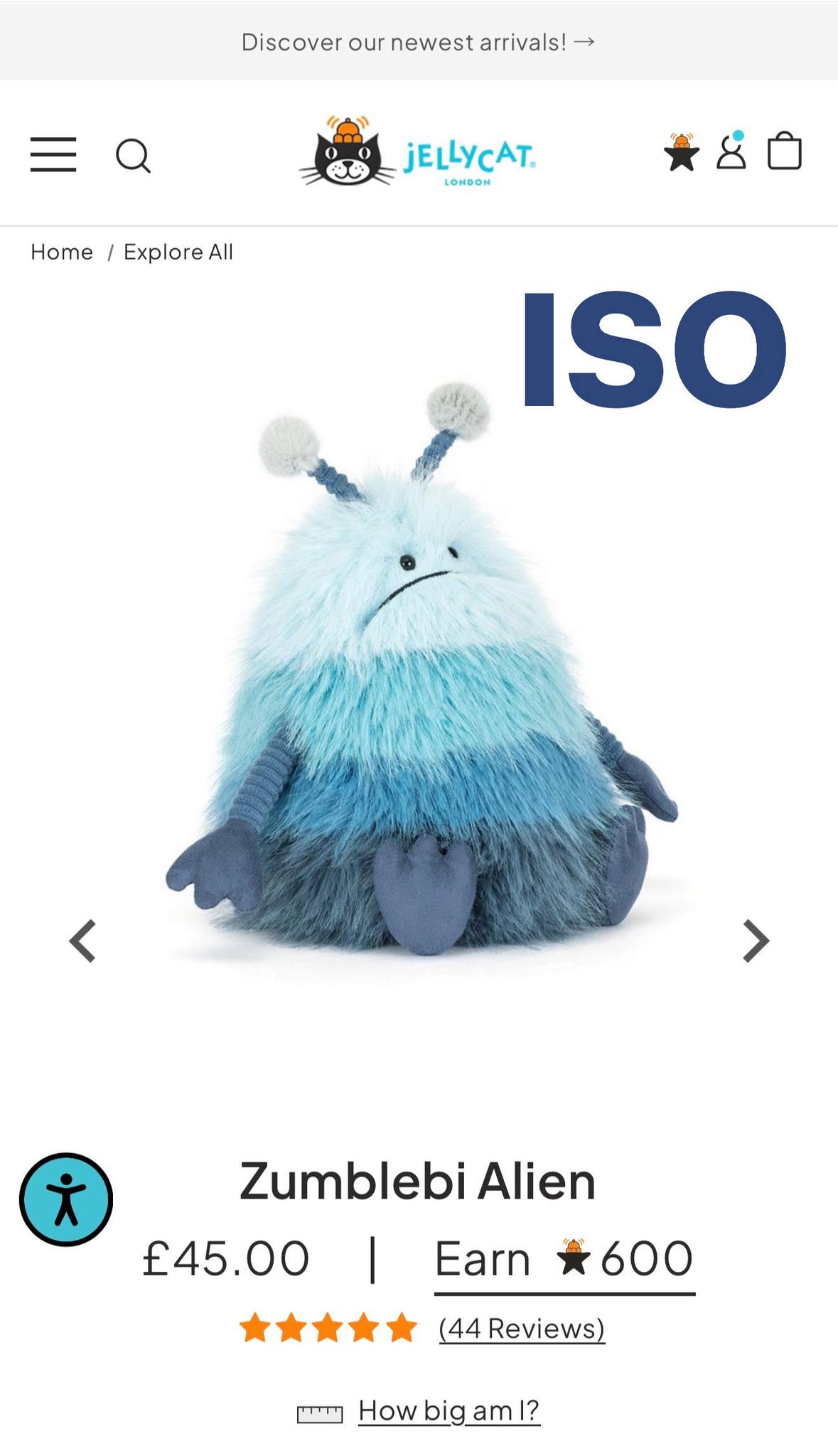 Jellycat Zumblebi Alien plush toy review