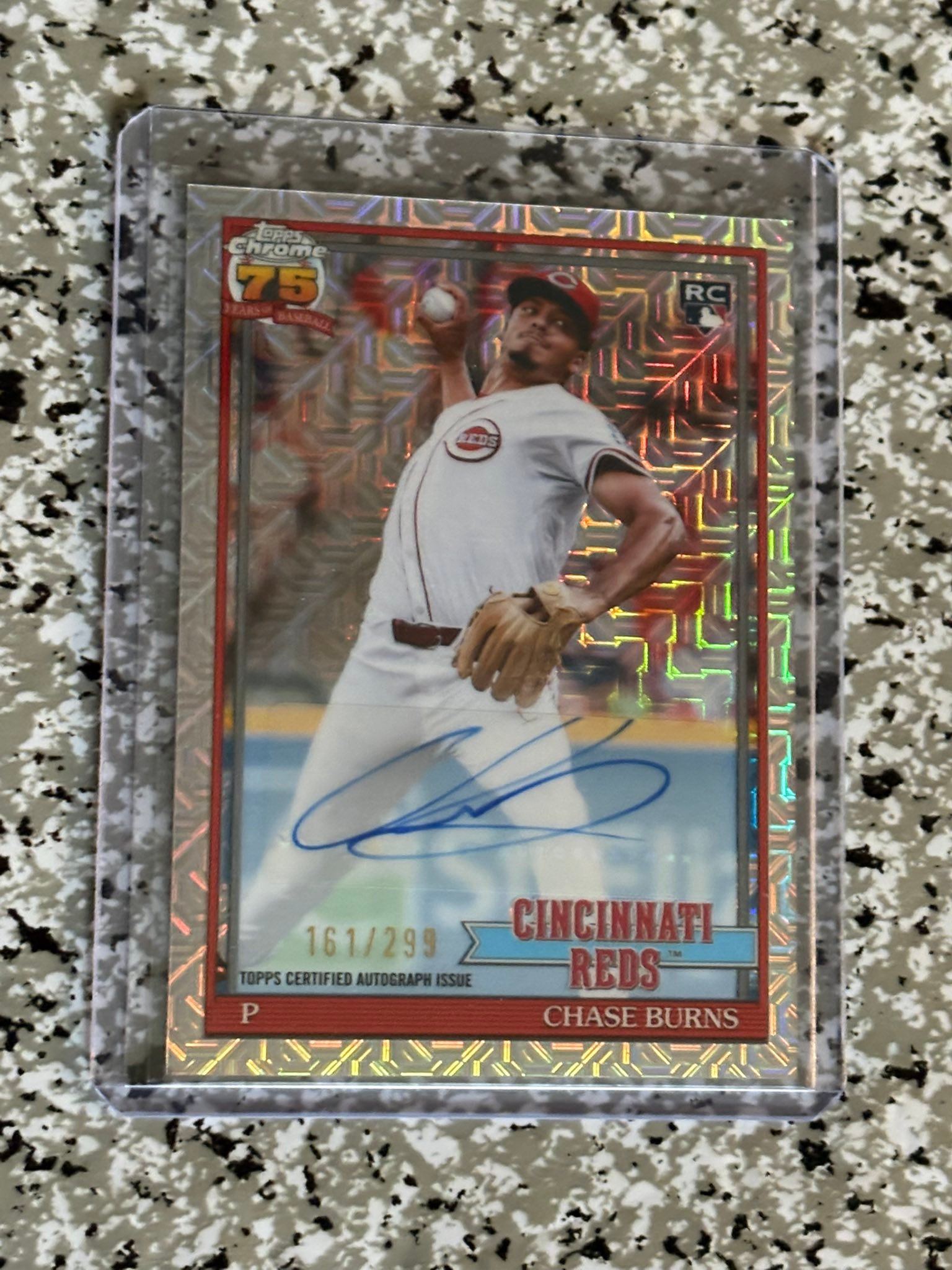 Chase Burns 2026 Topps series 1 auto rc for sale