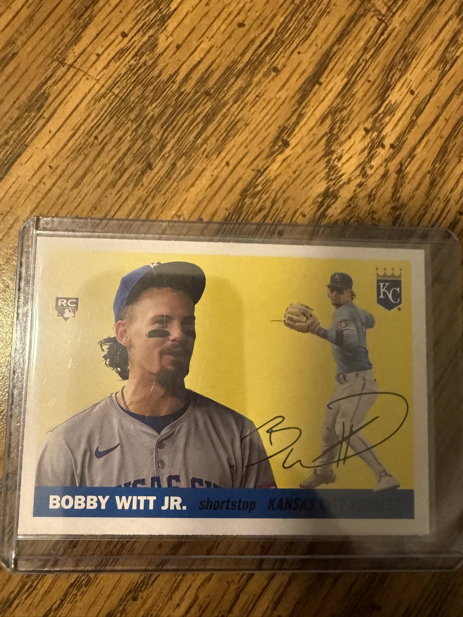 Whose autograph is on the 2025 Panini Select Bobby Witt Jr card?