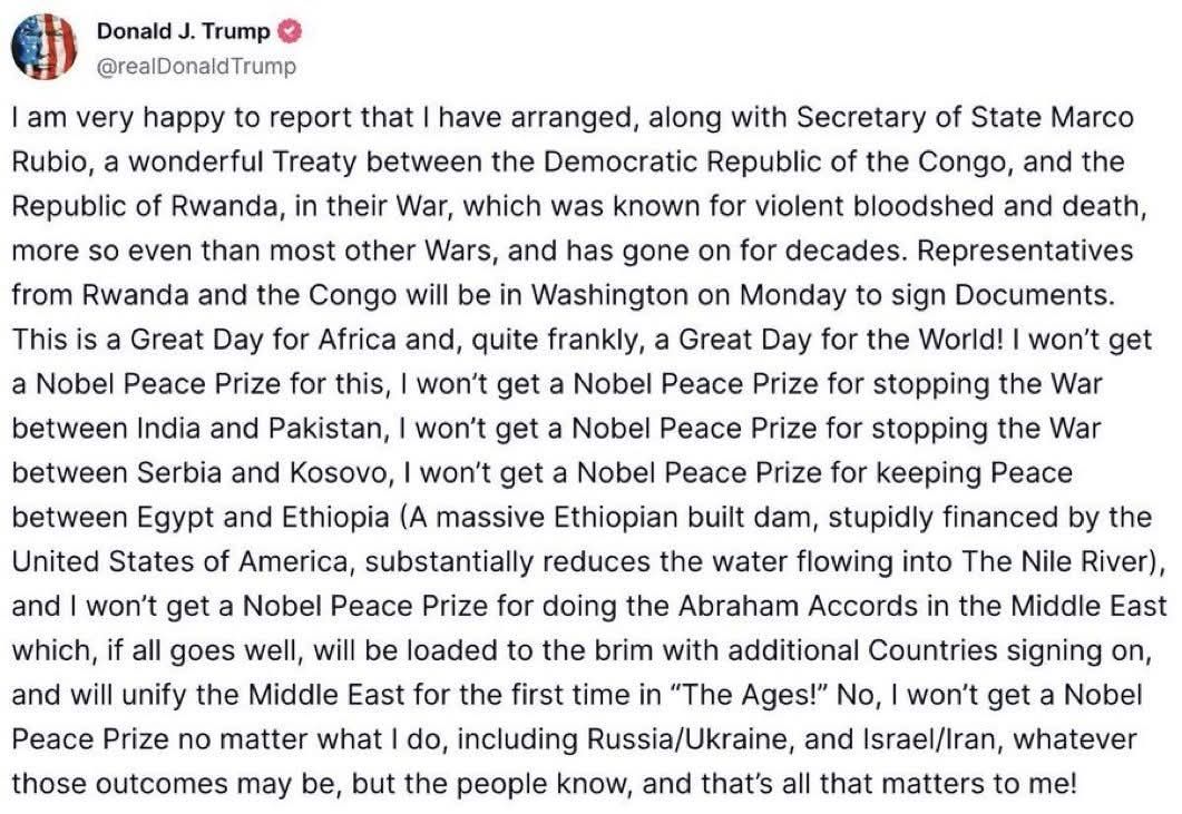 Odhiambo - According to Trump Rwanda and DRC will be in Washington on ...