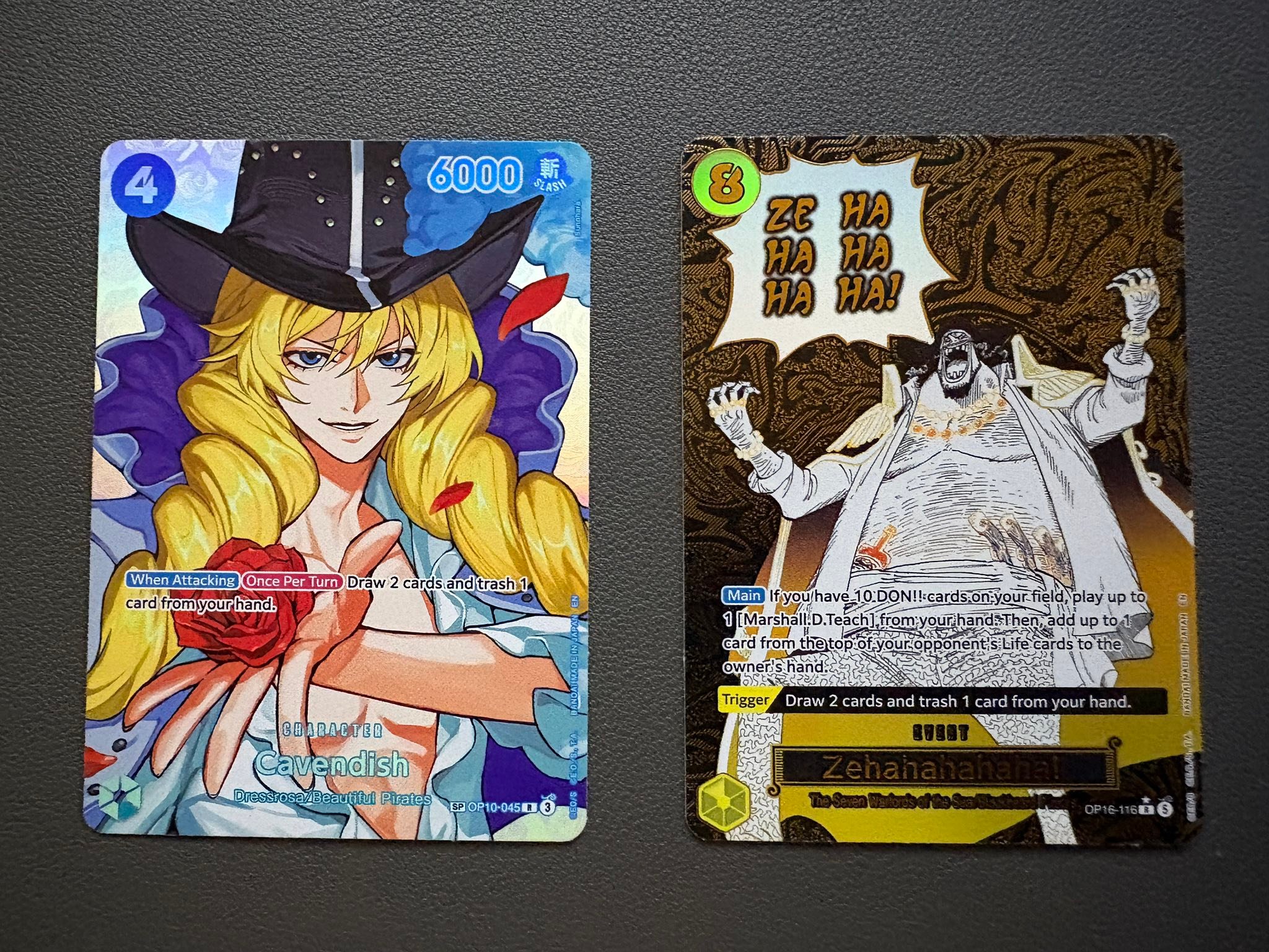 What is the price of One Piece TCG Zehahahaha card?