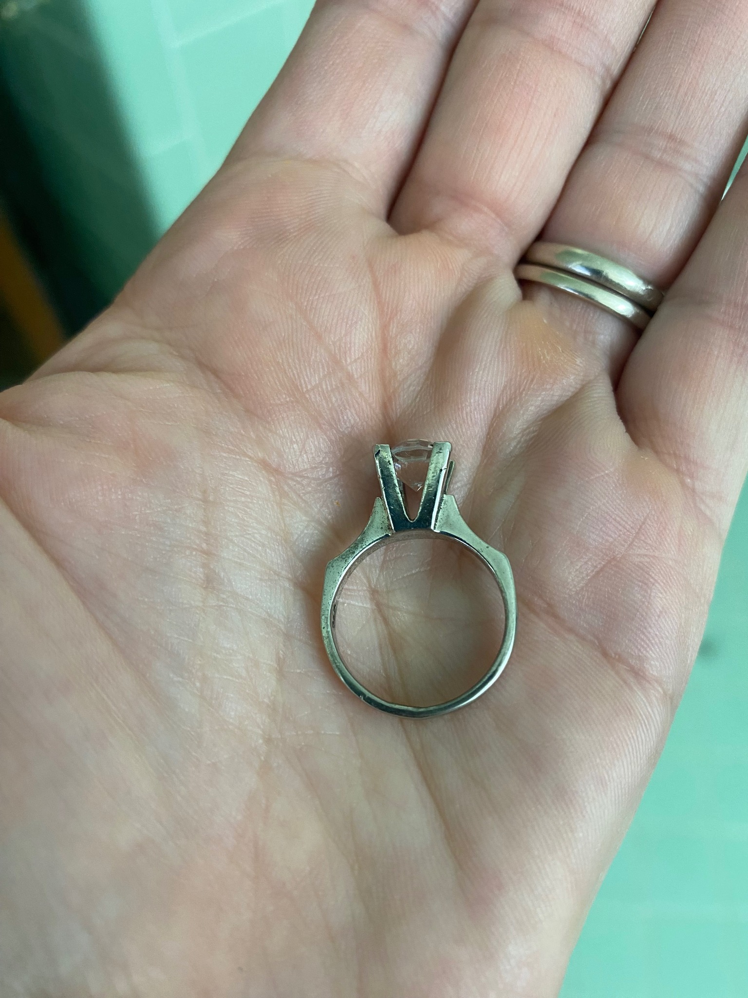 Identify antique silver ring with stone?
