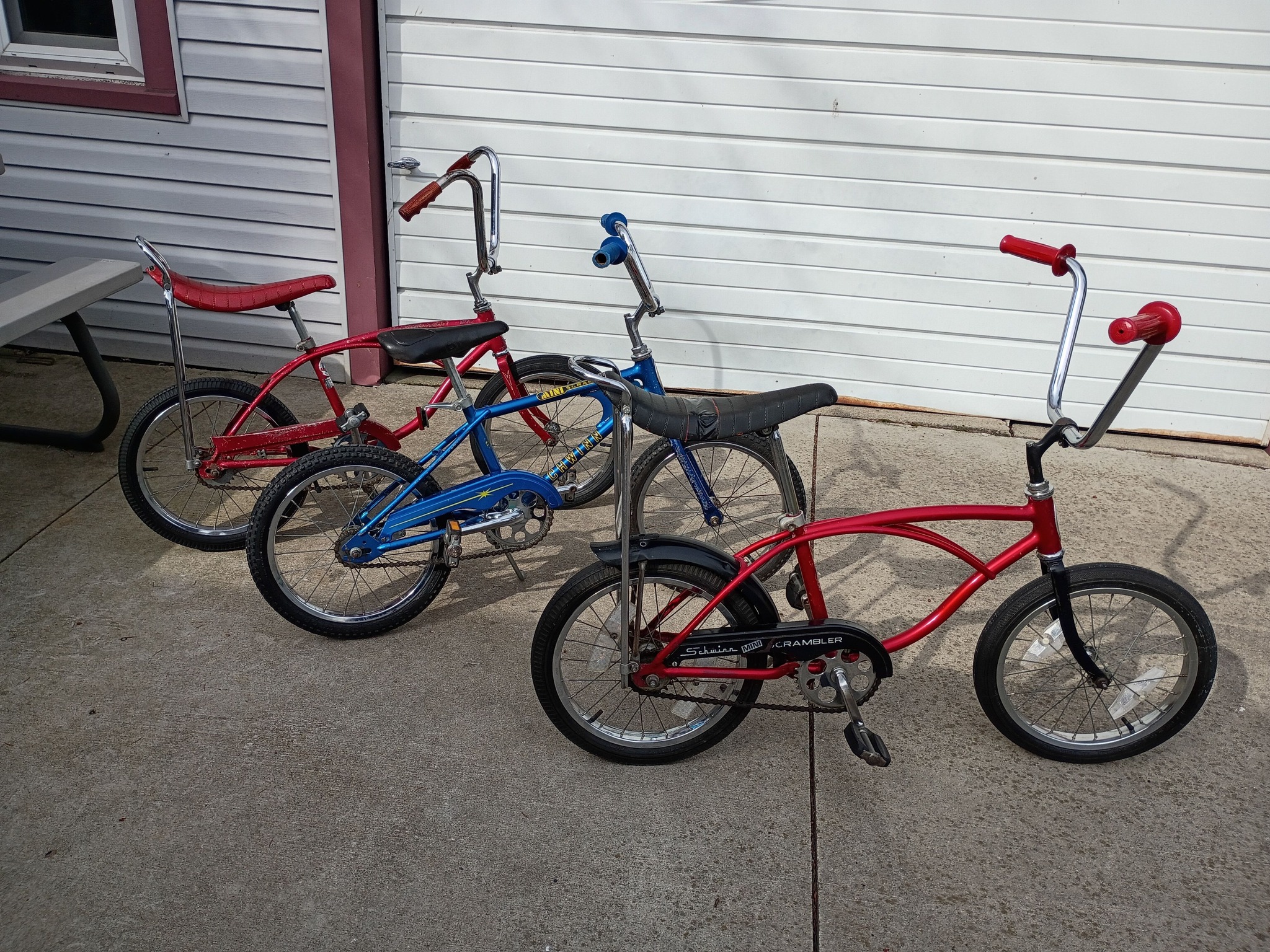 Schwinn mini scramblers and midget comparison