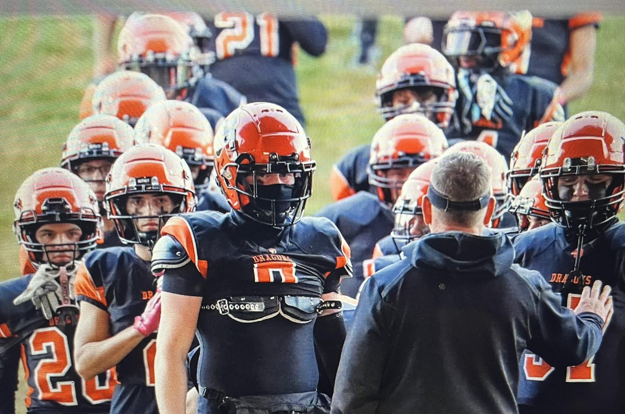 dover high school football helmet (Alternate) Riddell Speed Mini Helmet and Mask with High Quality Decals 2026 updated Dover Varsity Football