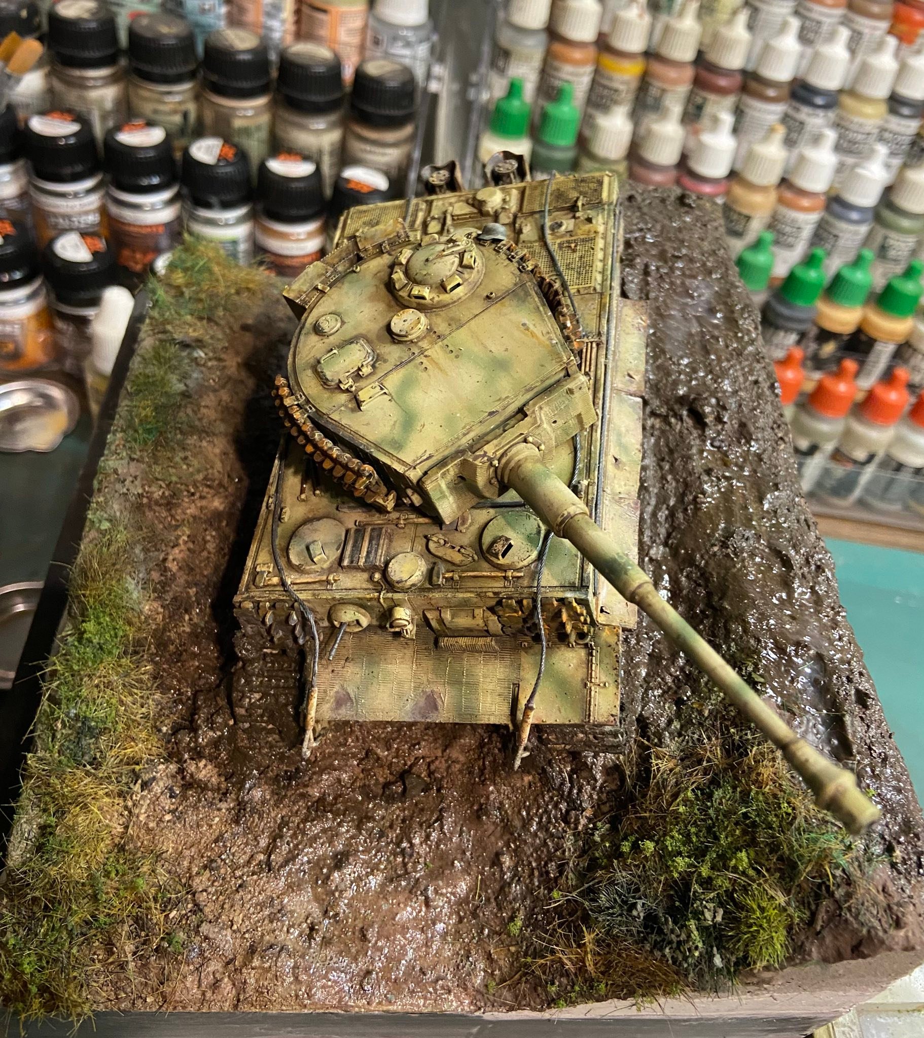 Tamiya Model Magazine | This is Tamiya/Skybow kitbash of 1/48 Tiger I ...