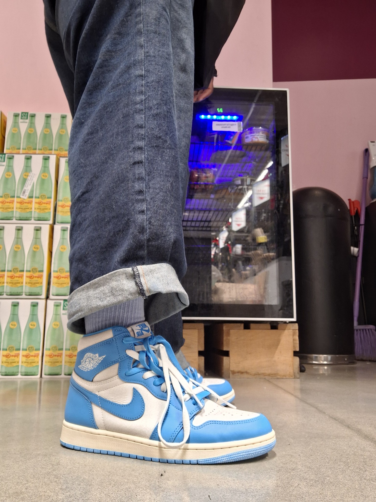 Jordan 1 high og unc reimagined sneakers