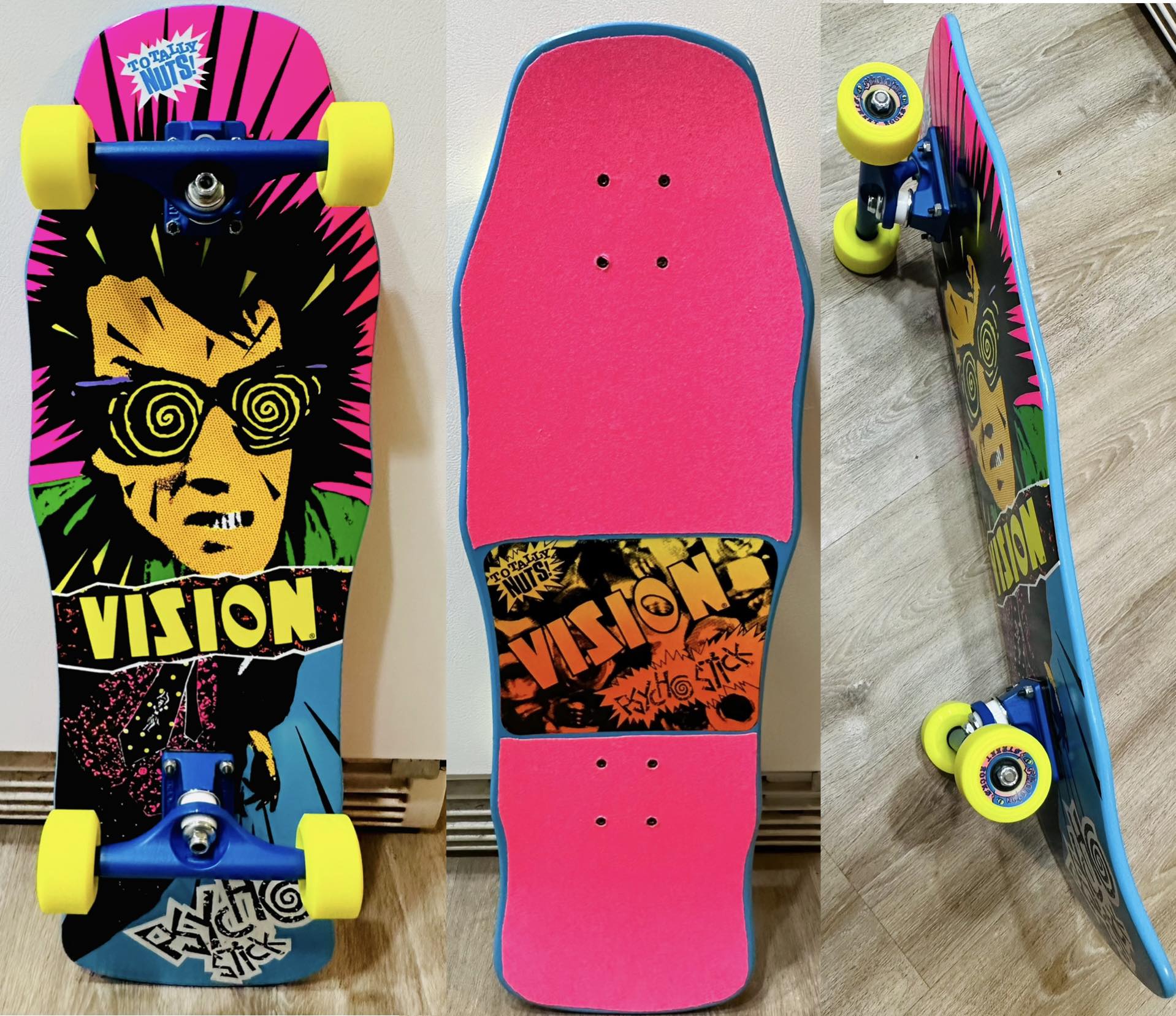 ?? VISION PSYCHO STICK IN FULL PINK FOIL INSANITY ?? https 