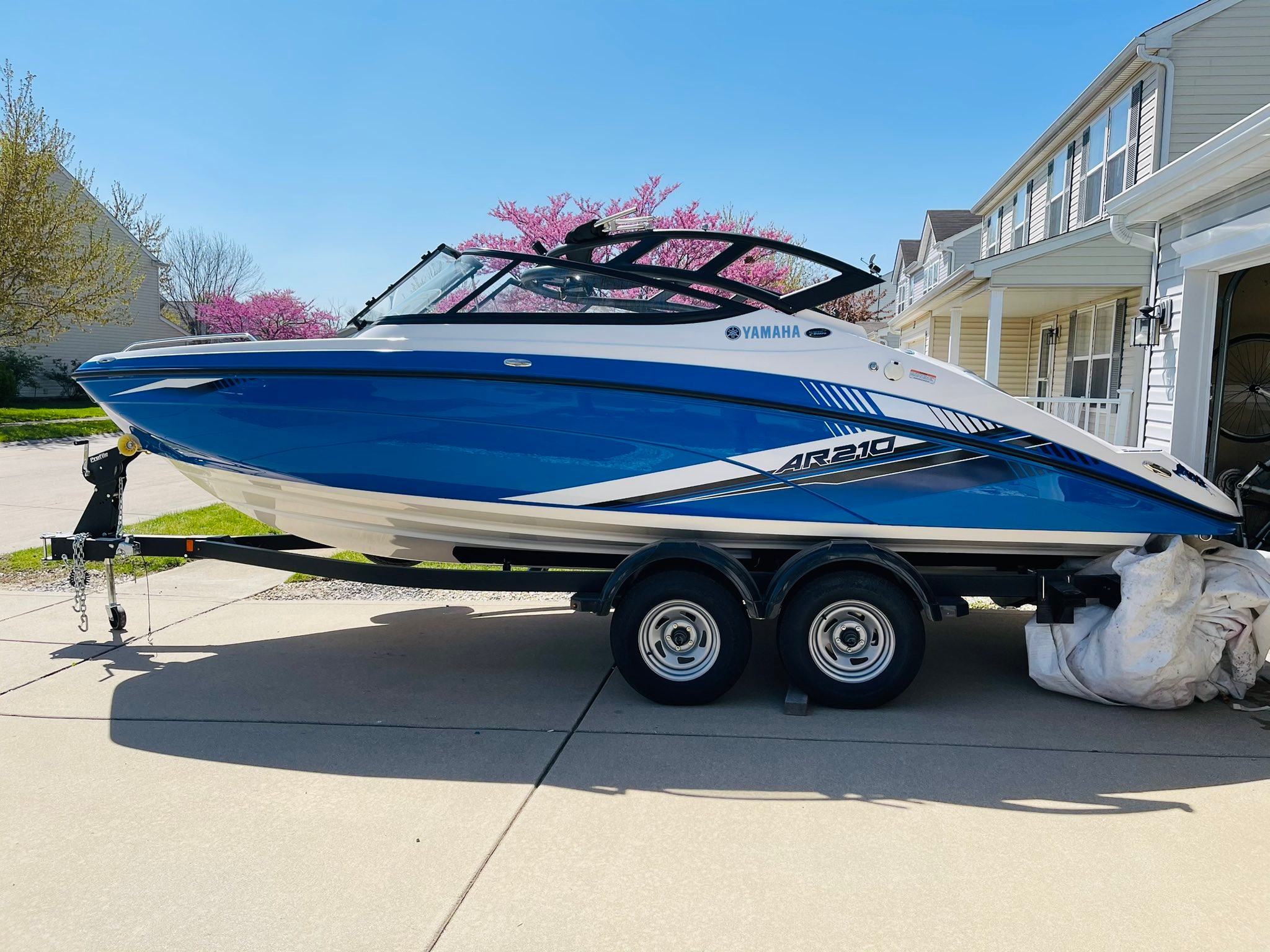 ar210 with fishing pole attachment JEWLS Stainless Rod Holder Bundle Equipped with a gimbal lock that flips into place 2019 Yamaha AR210 for sale.