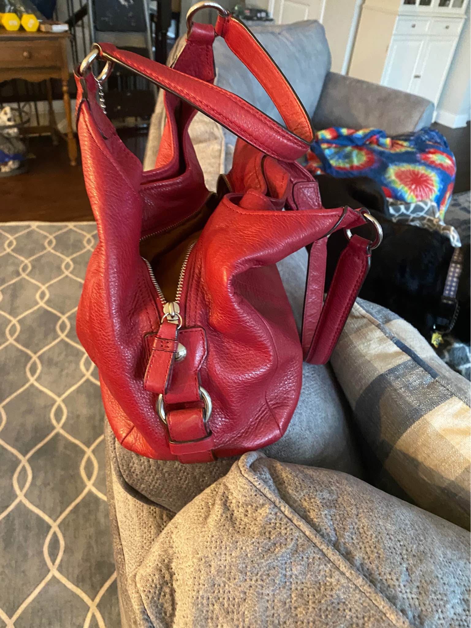 COACH Madison Red Hobo ShoulderBag Y2K Vintage Coach Red Madison 
