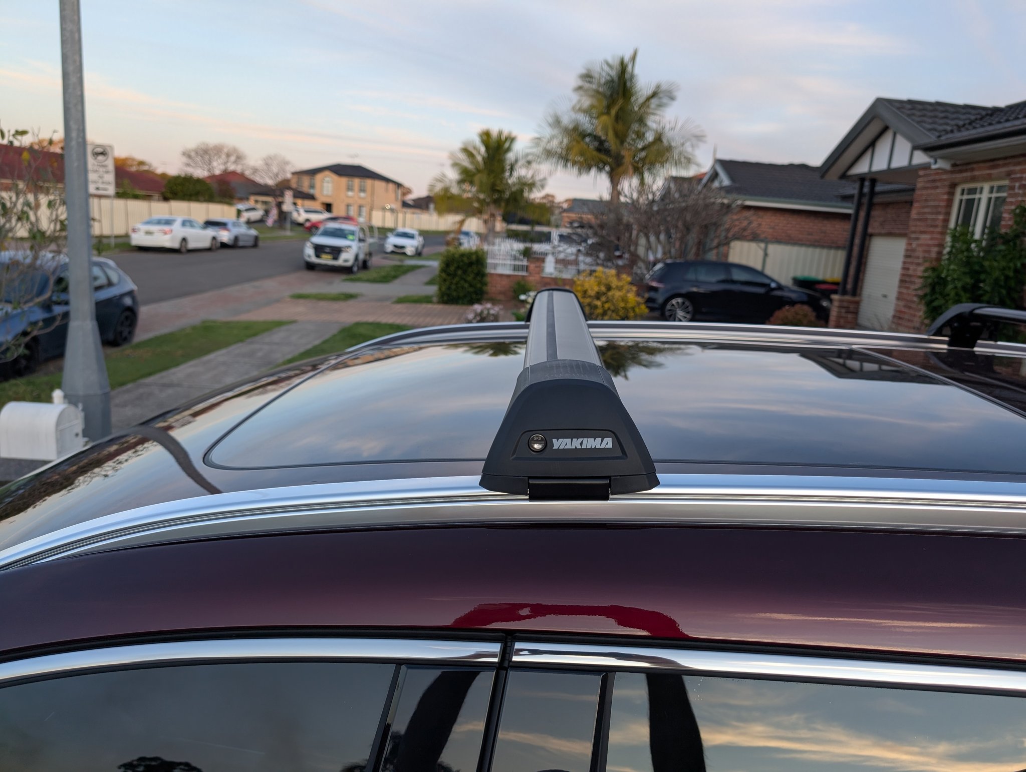 Yakima roof racks for Mazda CX80