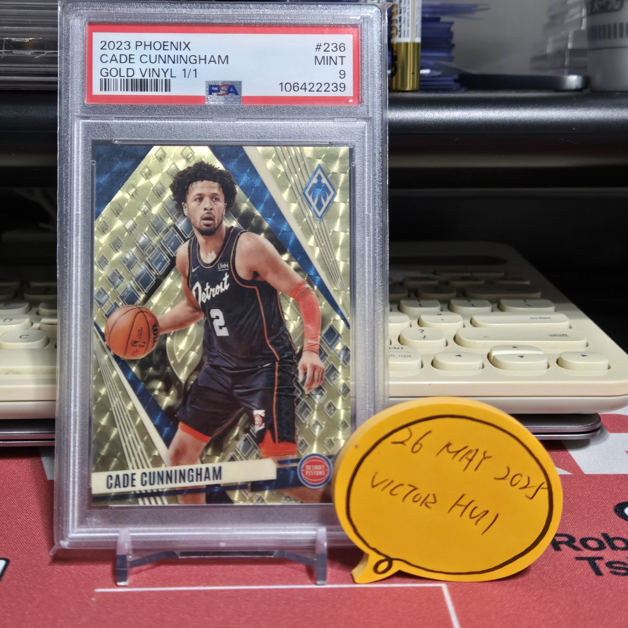 Cade Cunningham 2023-24 Panini Phoenix Gold Vinyl 1/1 for sale