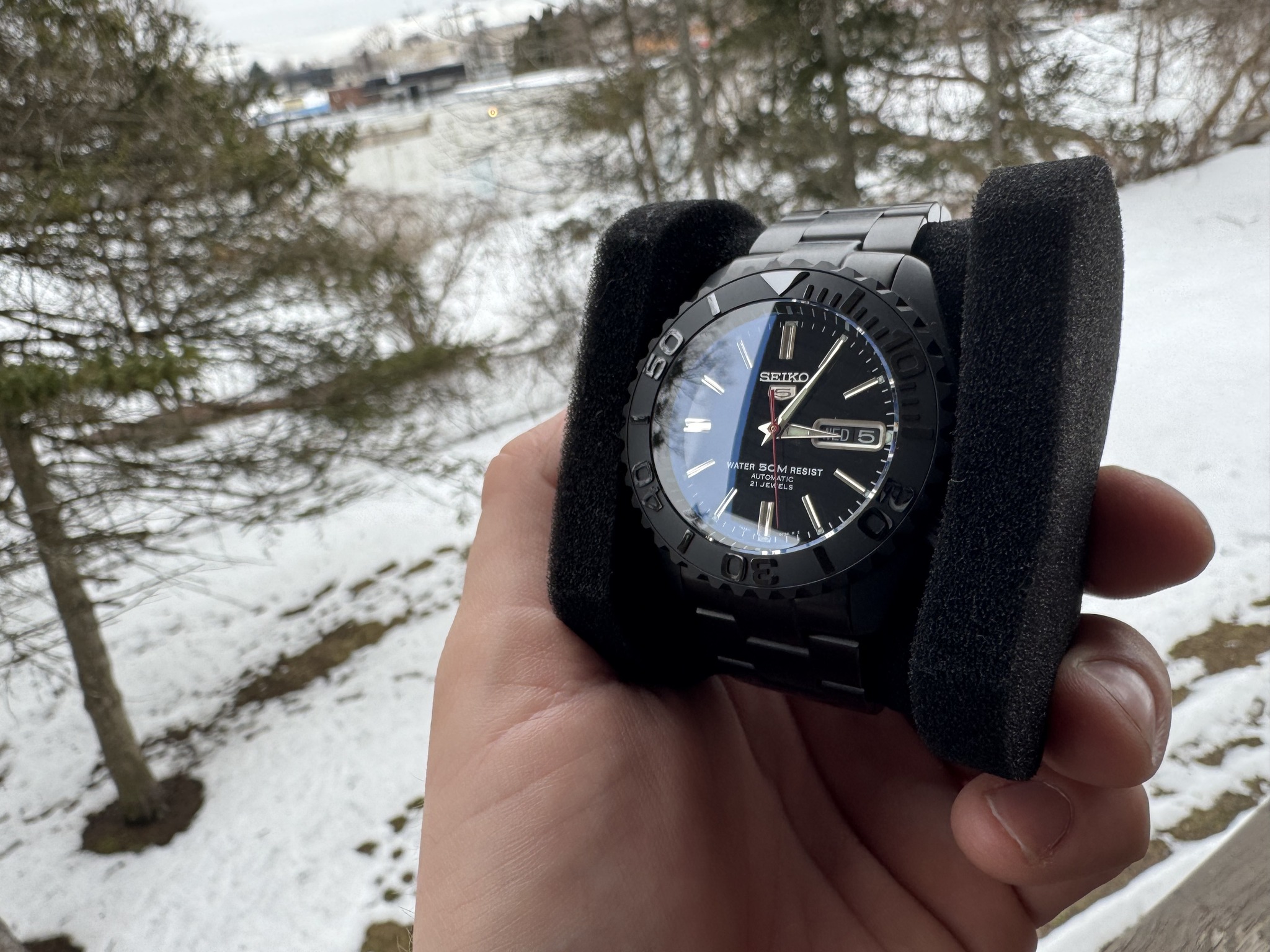 Pvd Black Skx Case LF: Seiko SNXS79J1 Black Dial