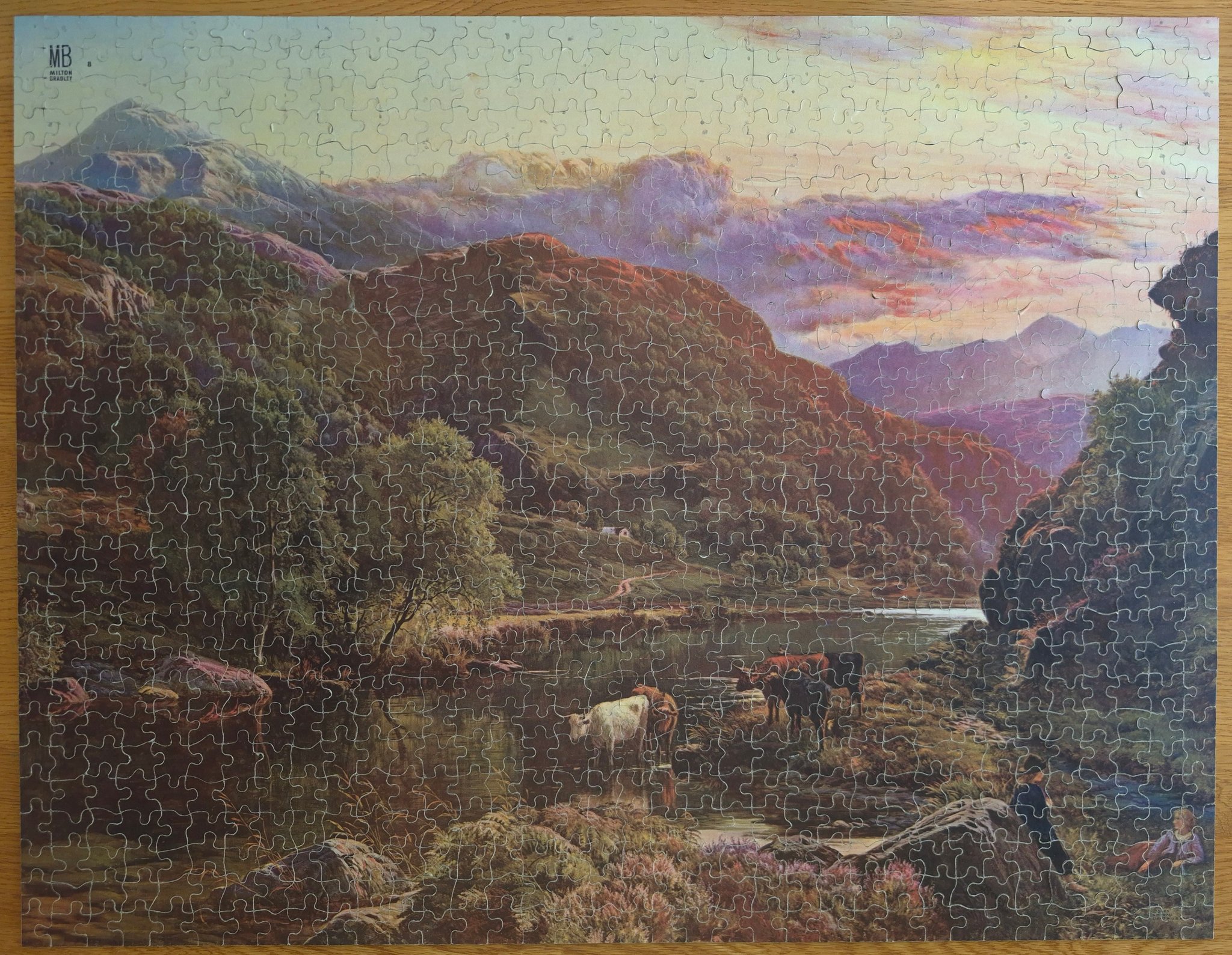 Vintage Milton Bradley Big Ben 1000-piece puzzle from 50s or 60s