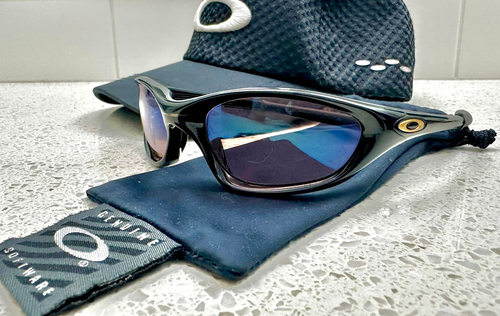 Oakley twenty xx jet black emerald iridium
