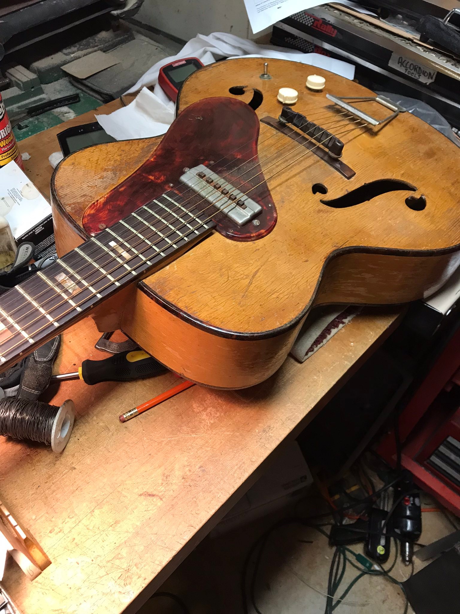 Vintage Silvertone Harmony H51 Guitar with P13 Pickup