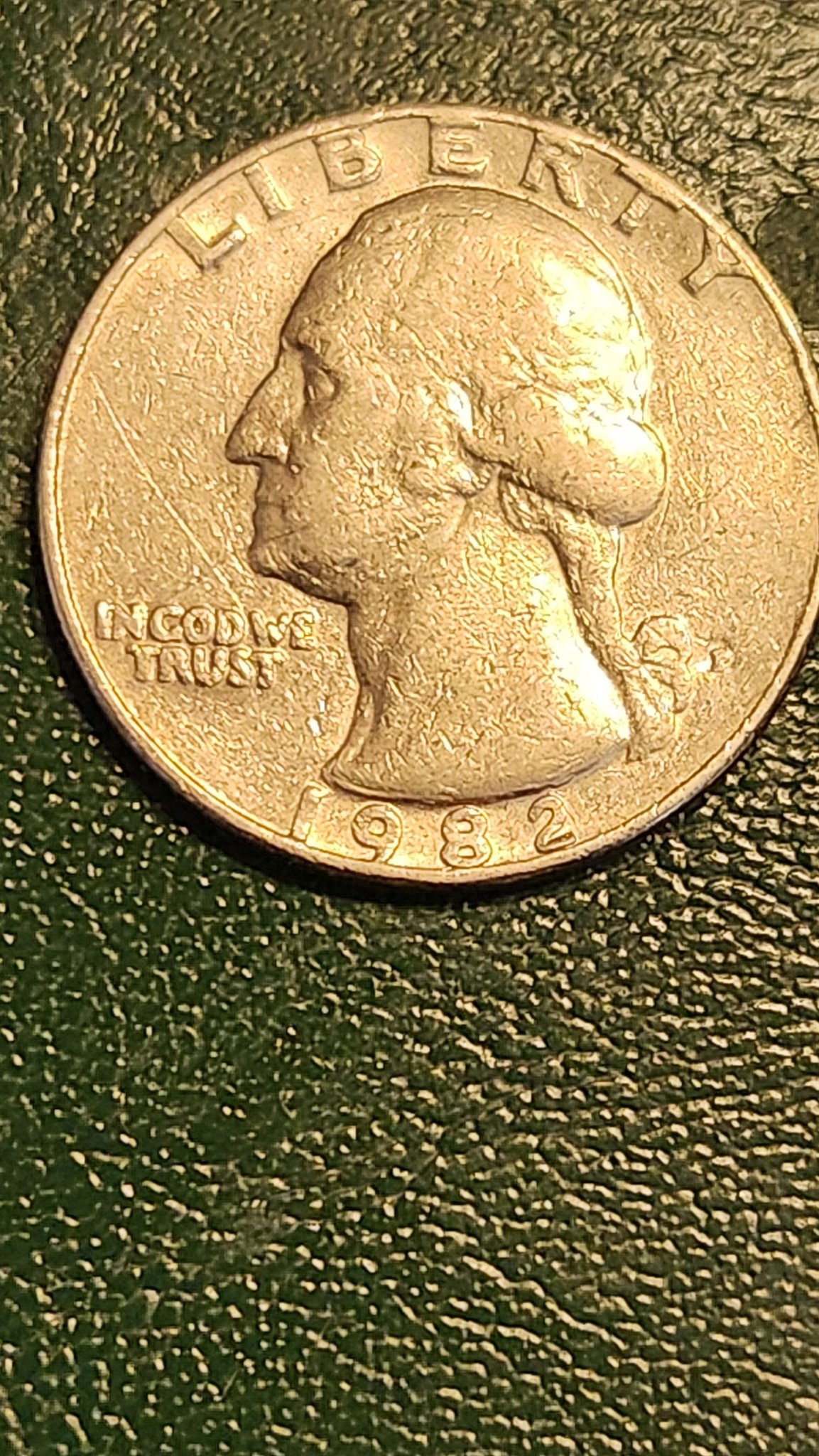 What is a 1982 P mint mark quarter with a deep P?