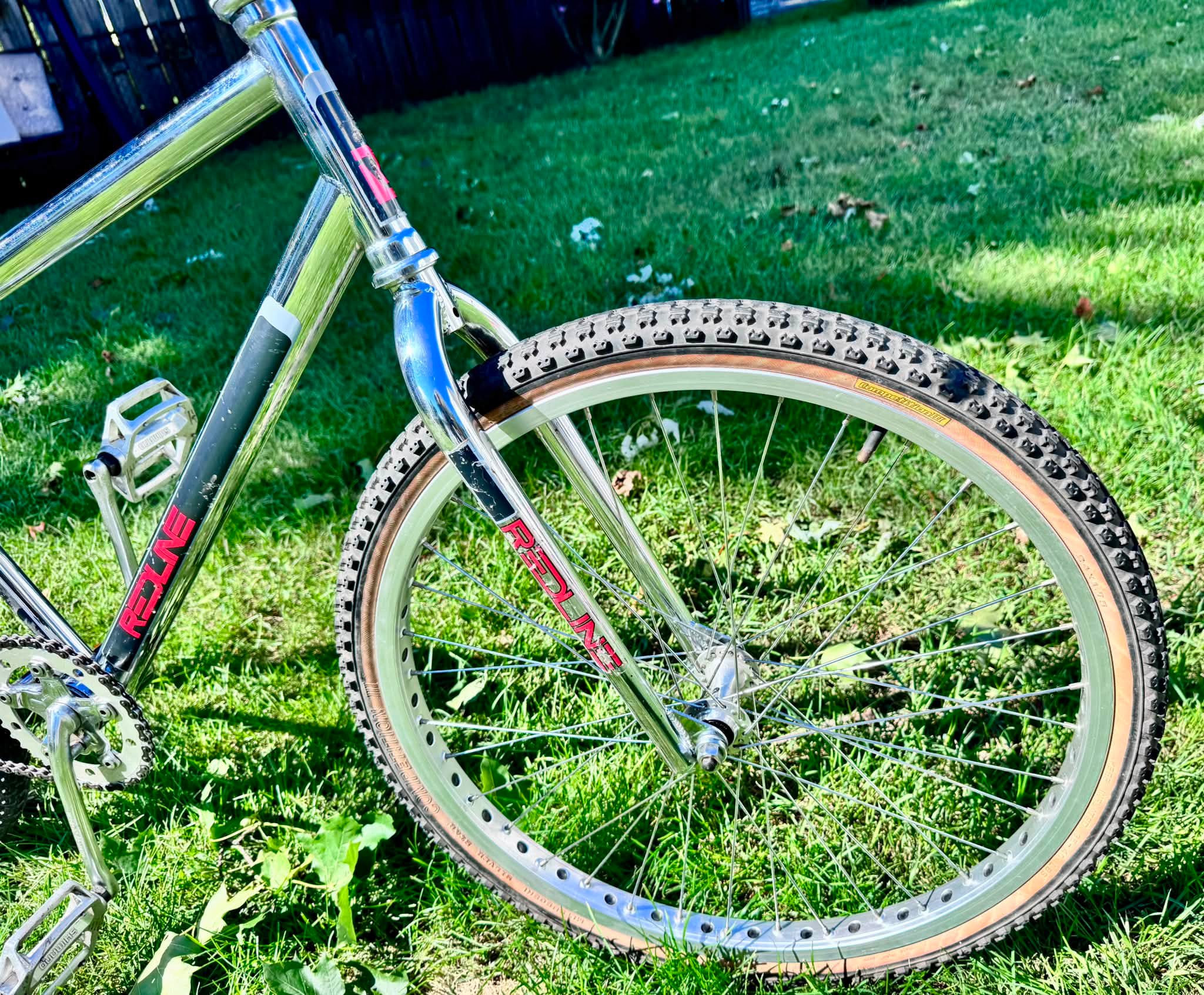 Restored 1983 Redline PL-24 BMX bike before and after photos