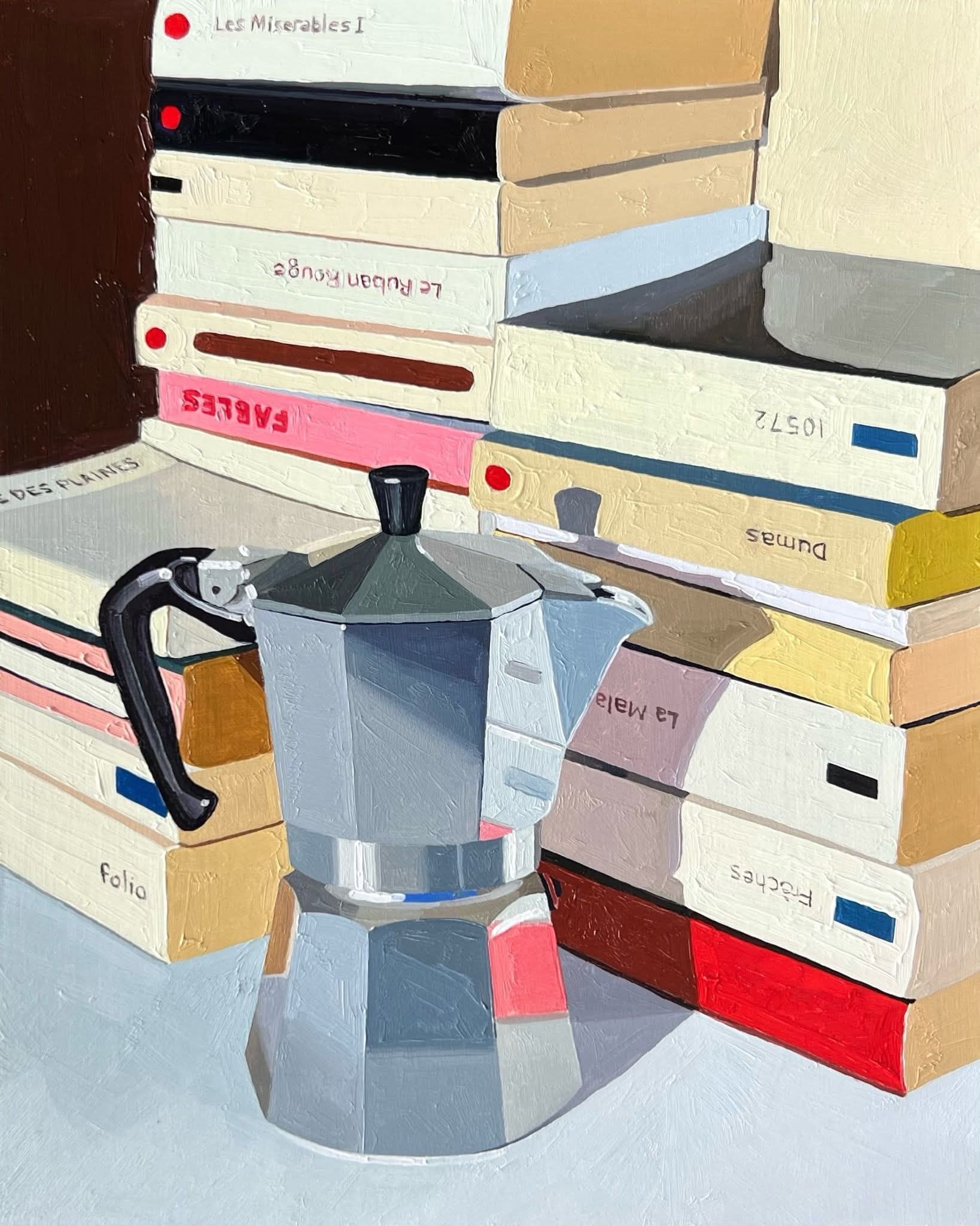 Leah Gardner's Coffee Cup oil painting