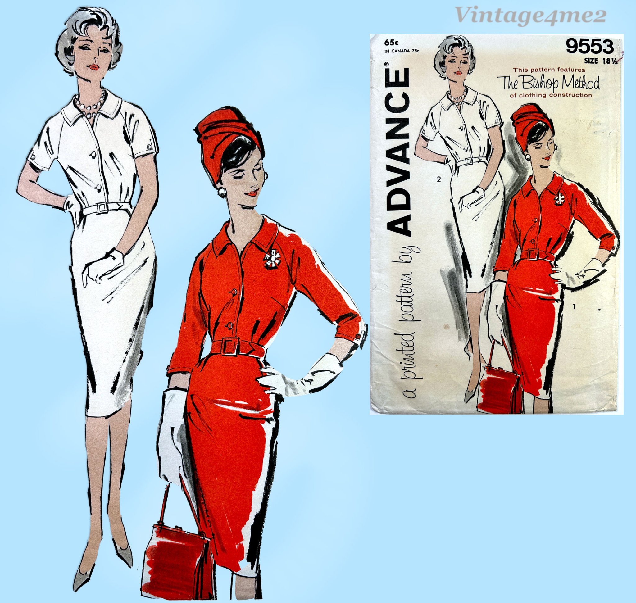 For Sale Online Vintage Sewing Patterns | Advance Pattern 9553 | Facebook