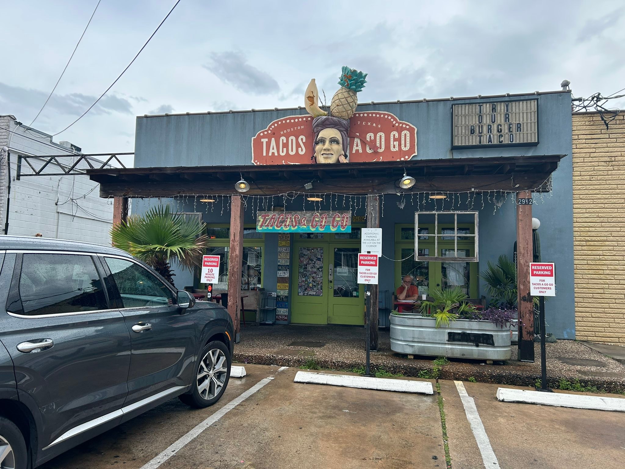 Tacos a Go Go in Heights Houston for lunch