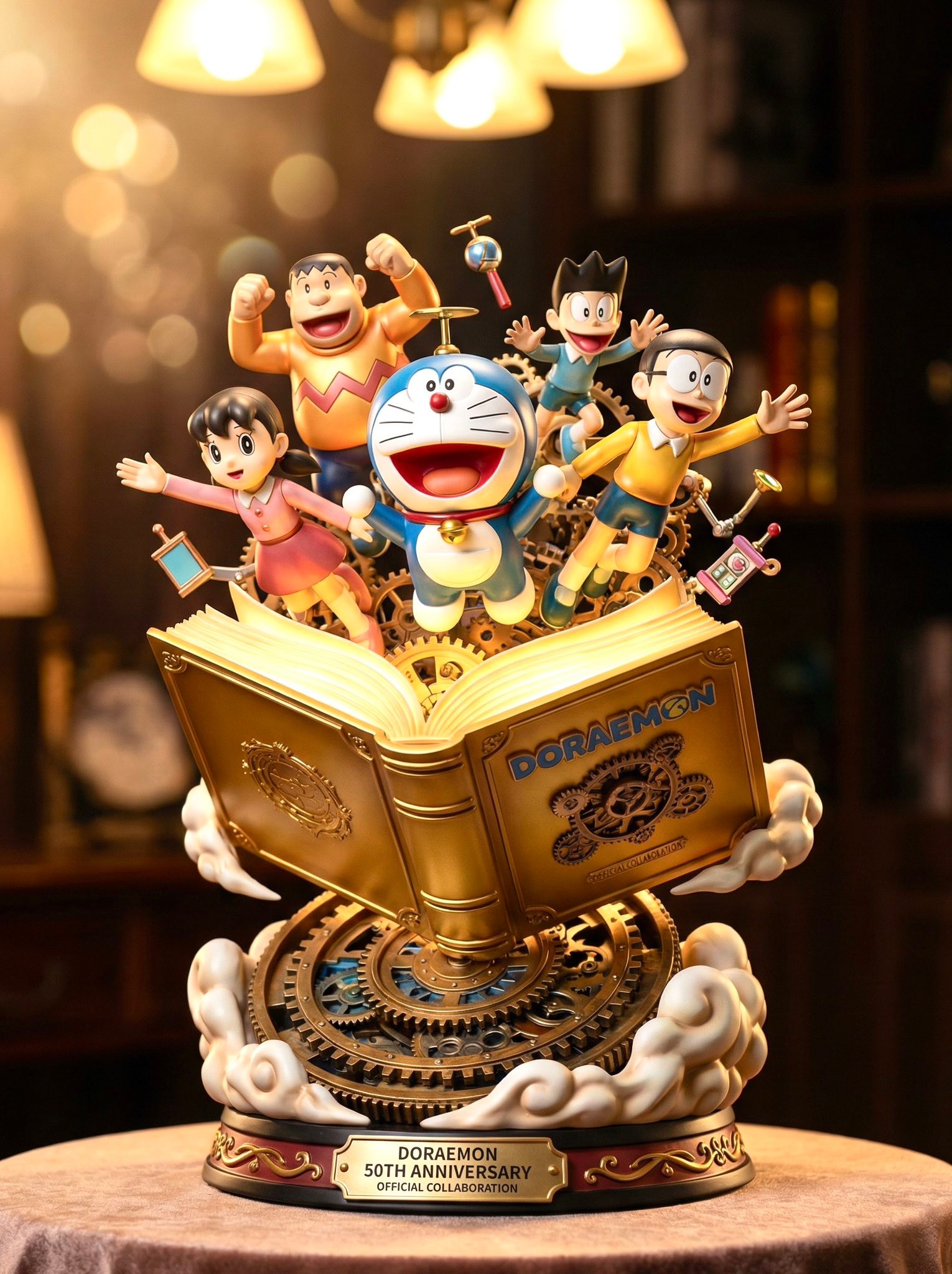 Prompt : Highly detailed Doraemon 50th anniversary commemorative 