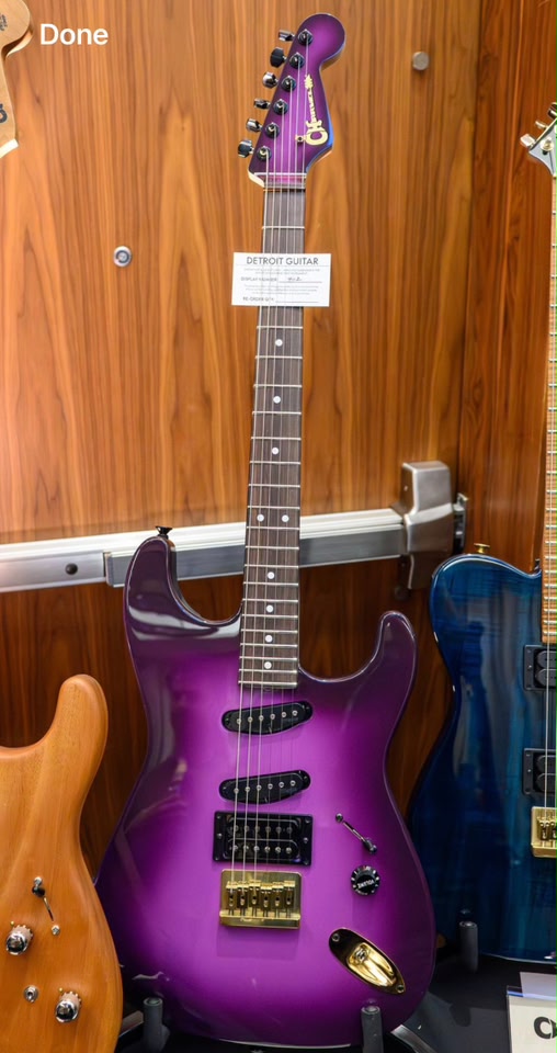Is Jake E Lee's purple Charvel a different color?