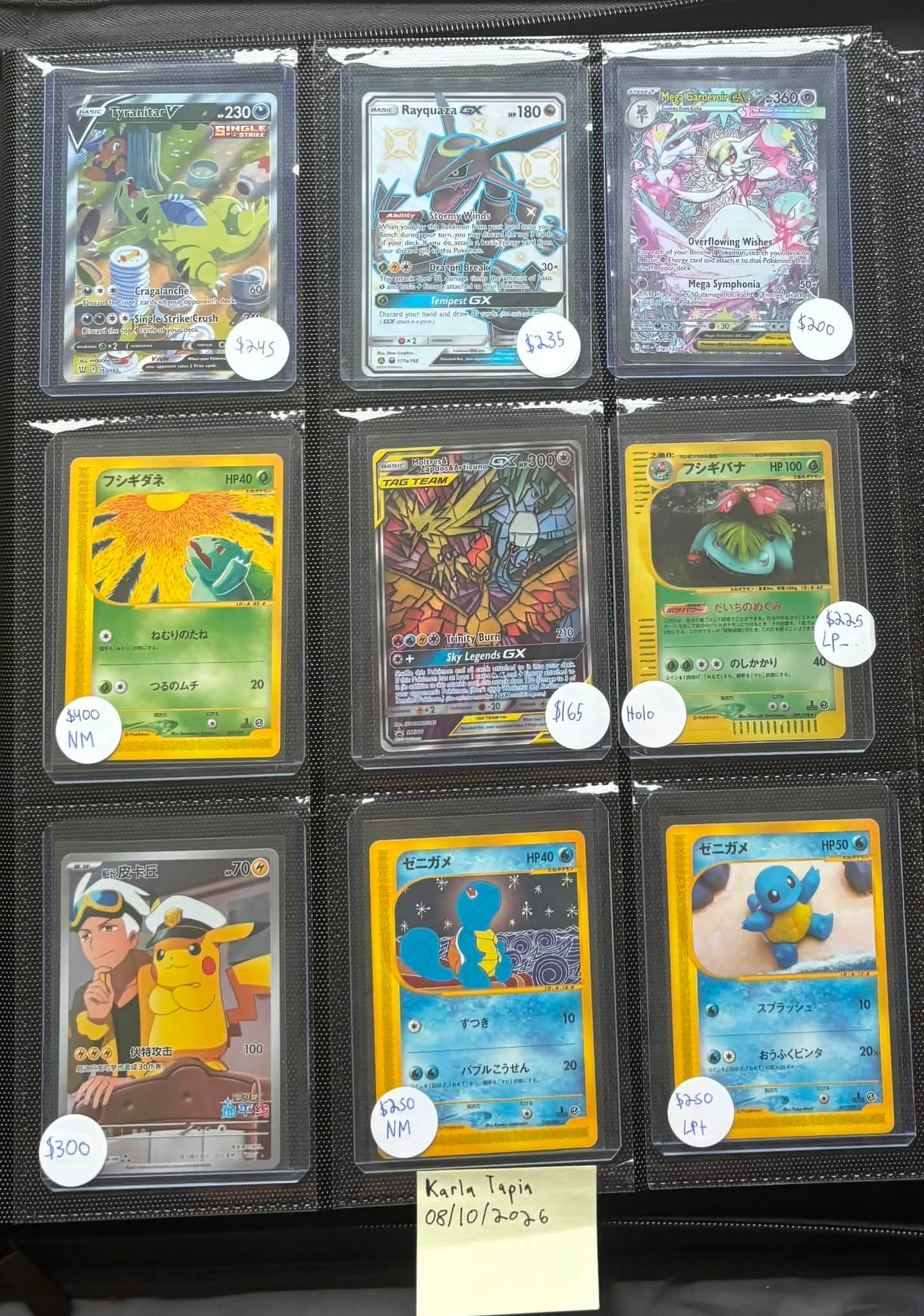 Various Pokémon Cards for Sale - Prices Negotiable via Message