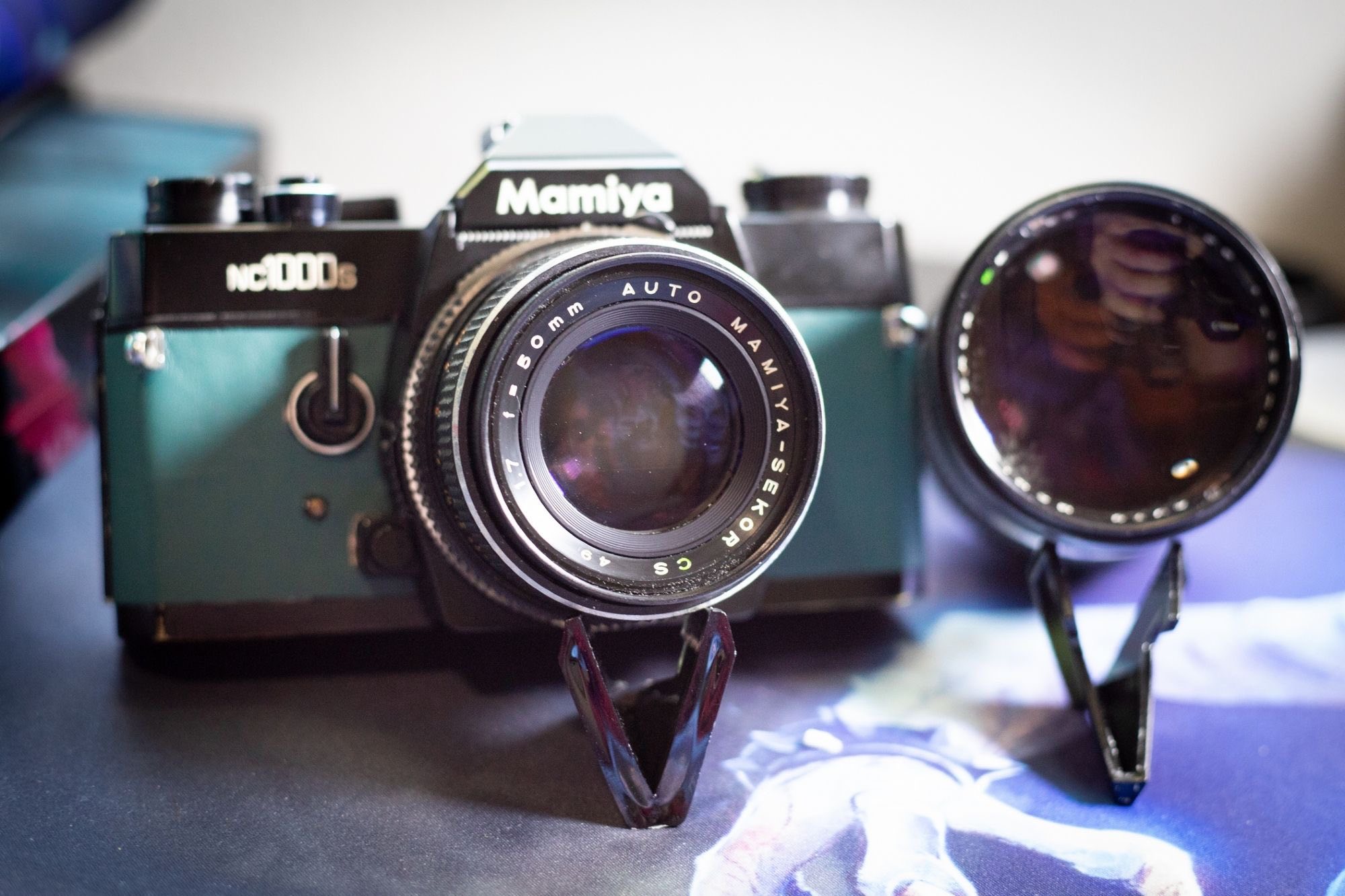 Vintage Mamiya NC1000 Camera with Mamiya Sekor CS 50mm f1.4 Lens