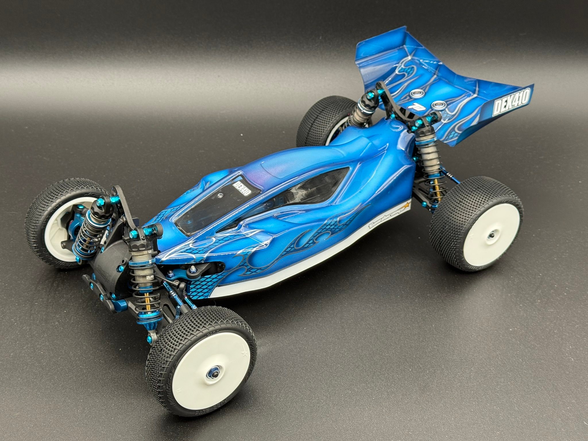Customized 2009 Durango Dex410v3 Blue Forge RC car