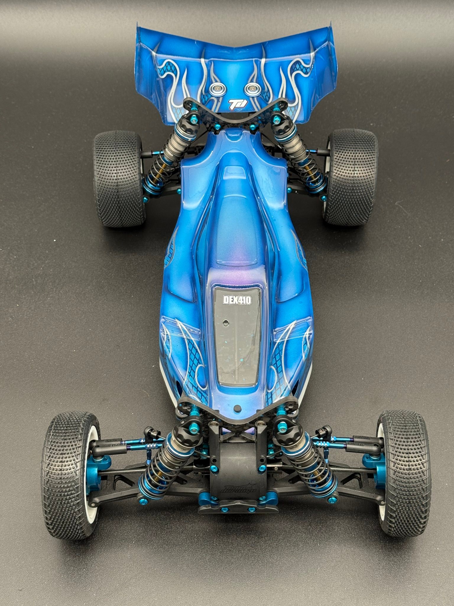 Customized 2009 Durango Dex410v3 Blue Forge RC car