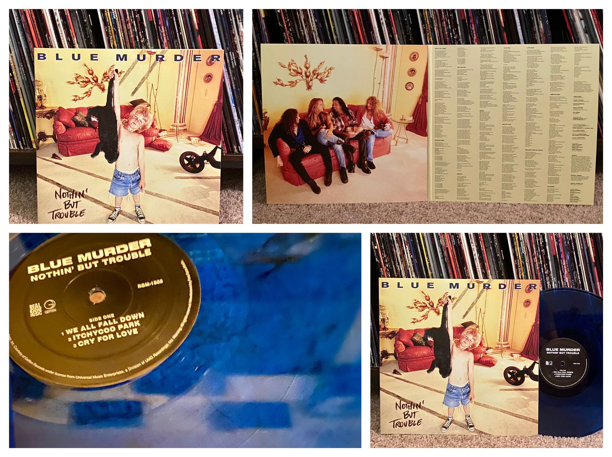 Signed Blue Murder s/t promo by John Sykes
