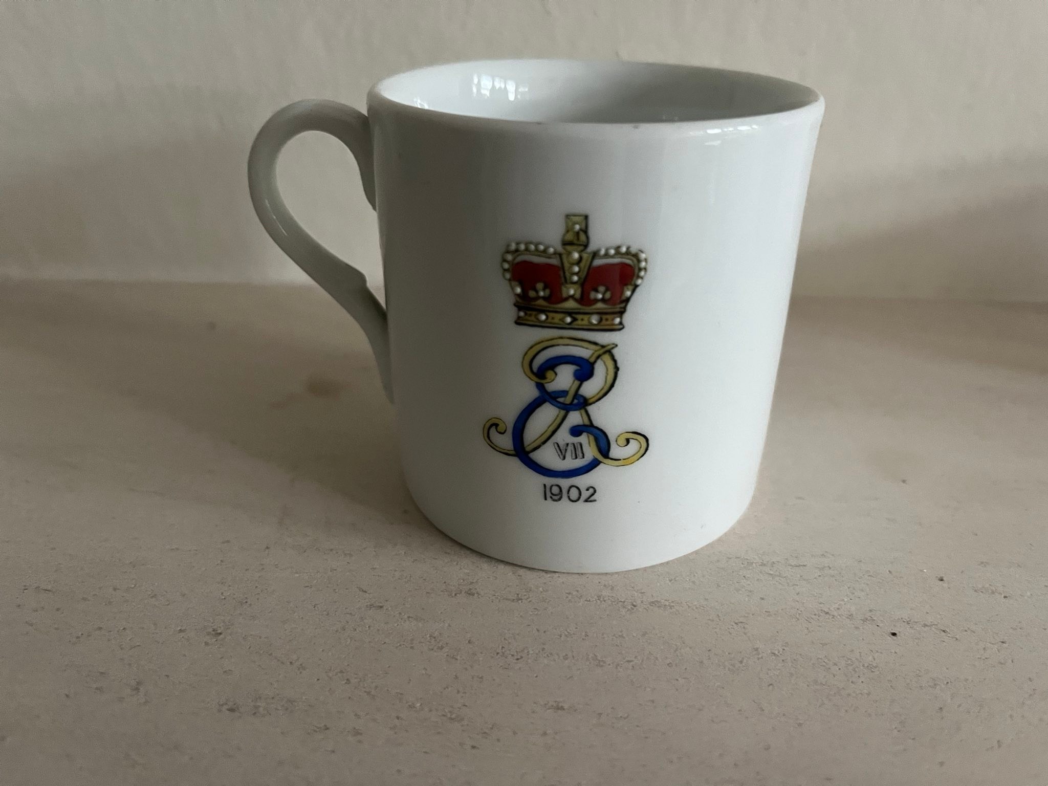 I inherited this mug years ago. It commemorates the coronation of 